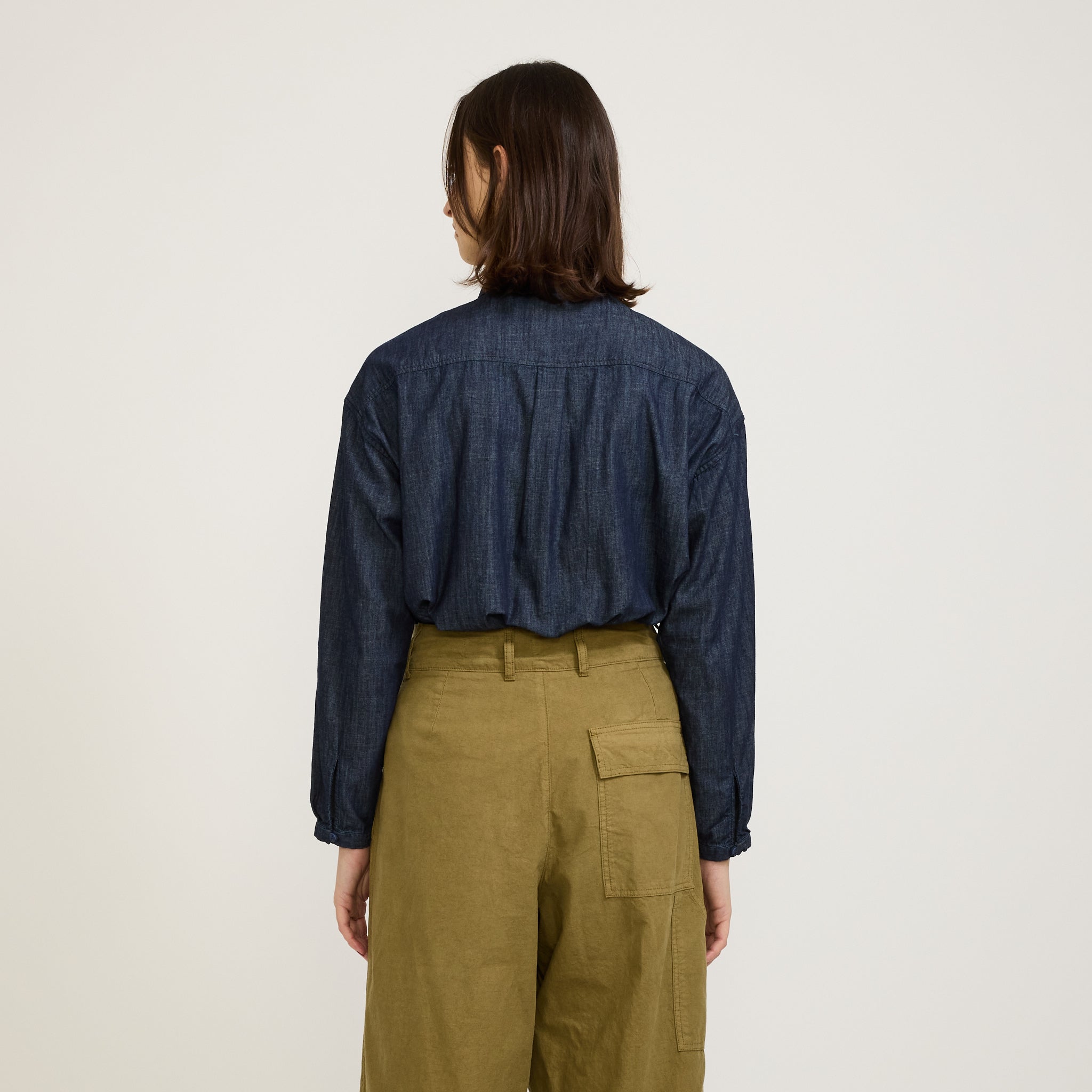 Earth Marianne Long Sleeve Shirt Dark Indigo