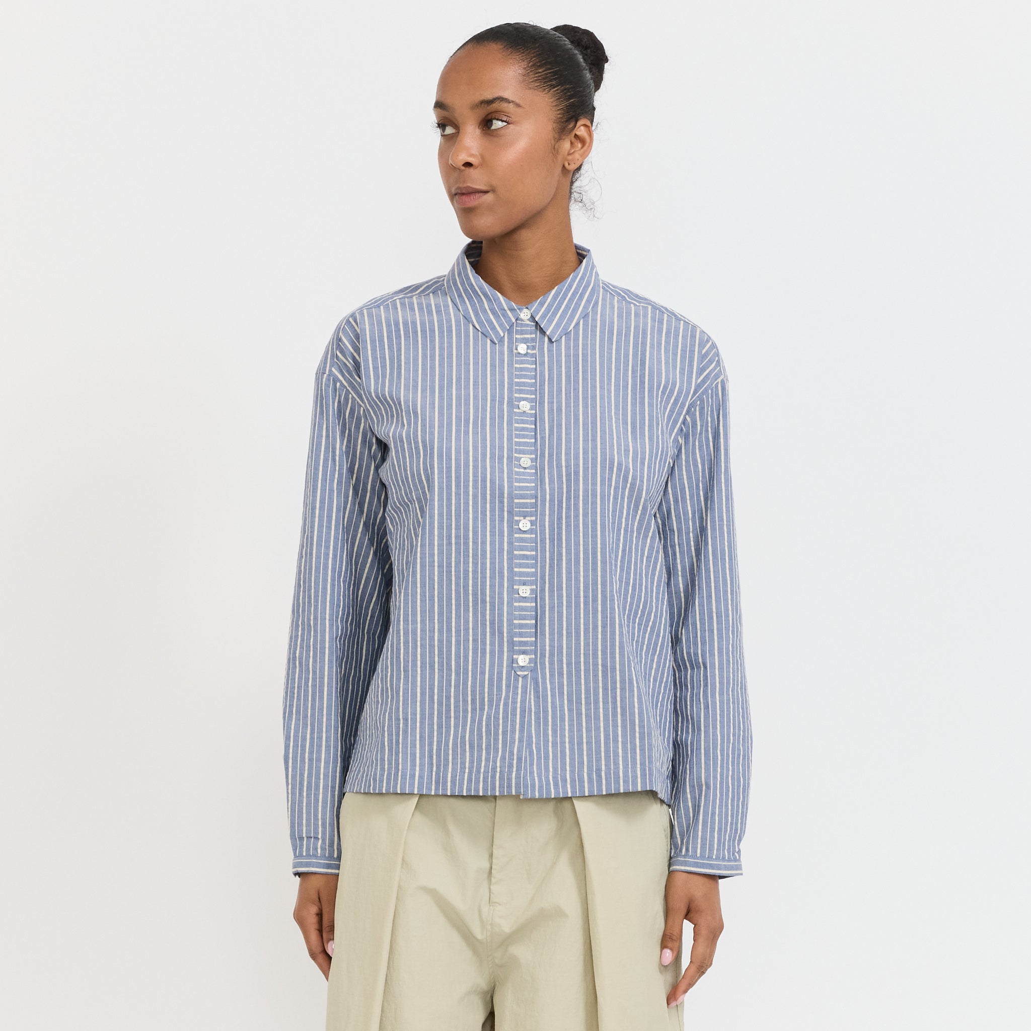 Marianne Shirt Navy/Natural