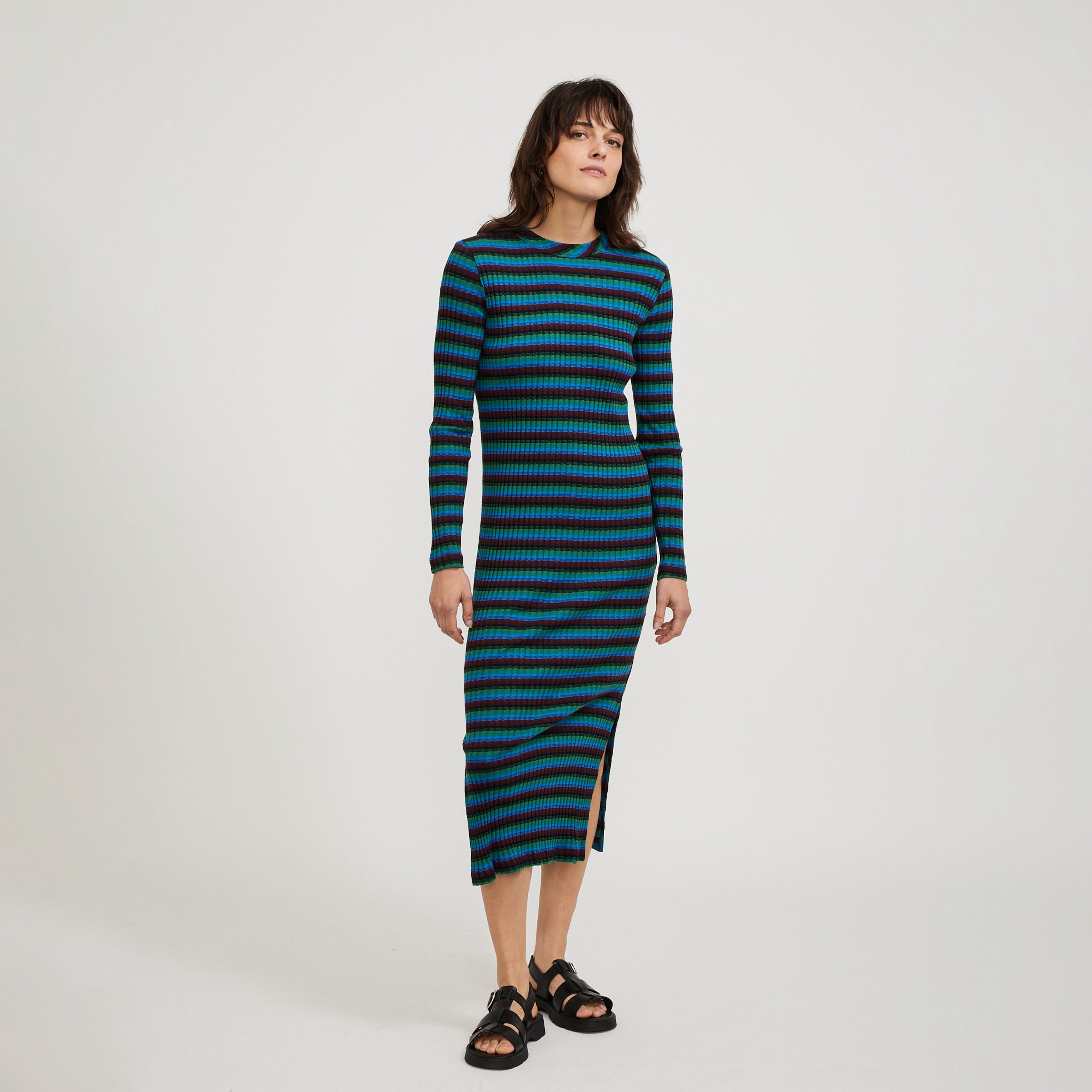 YMC | Raindrops Dress Multi Blue | Maplestore