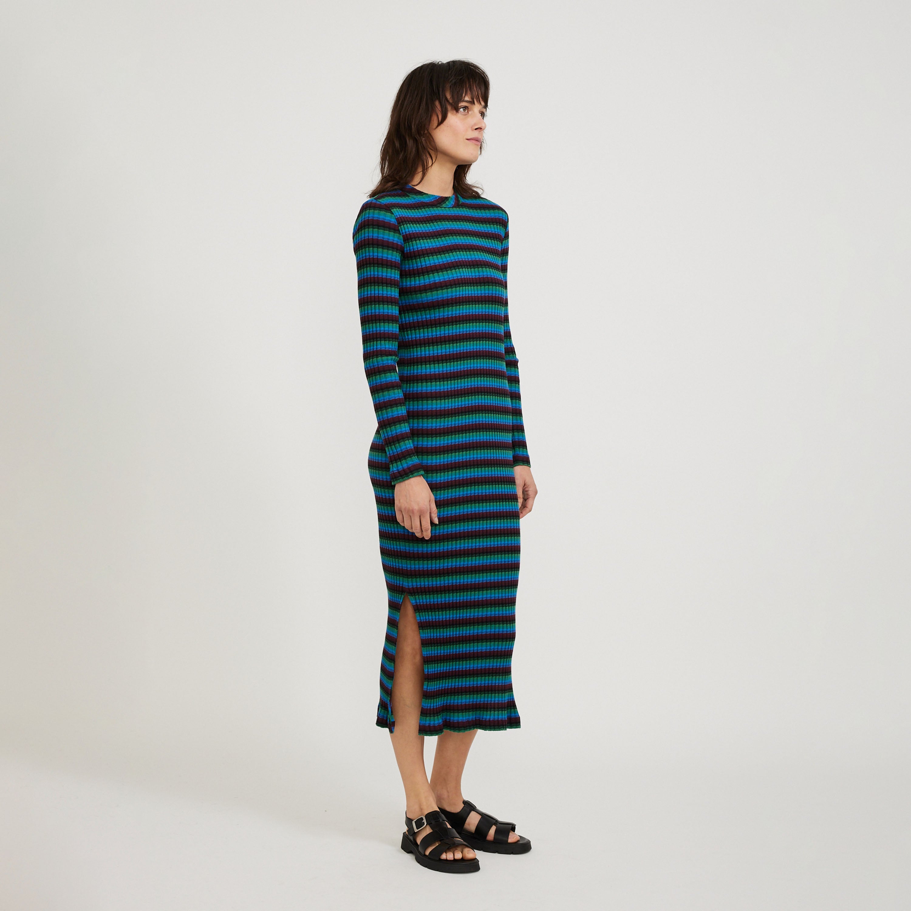 YMC | Raindrops Dress Multi Blue | Maplestore