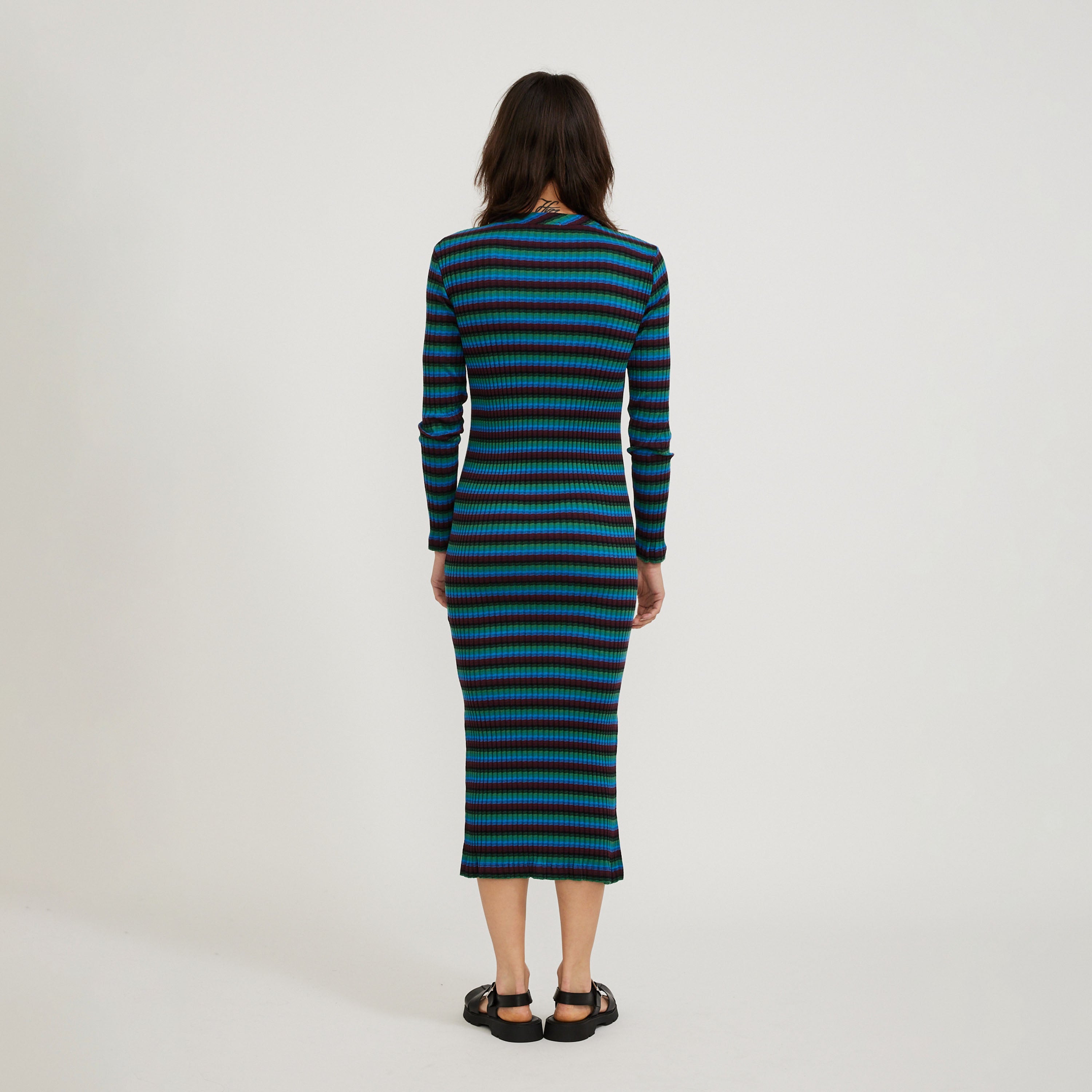 Raindrops Dress Multi Blue