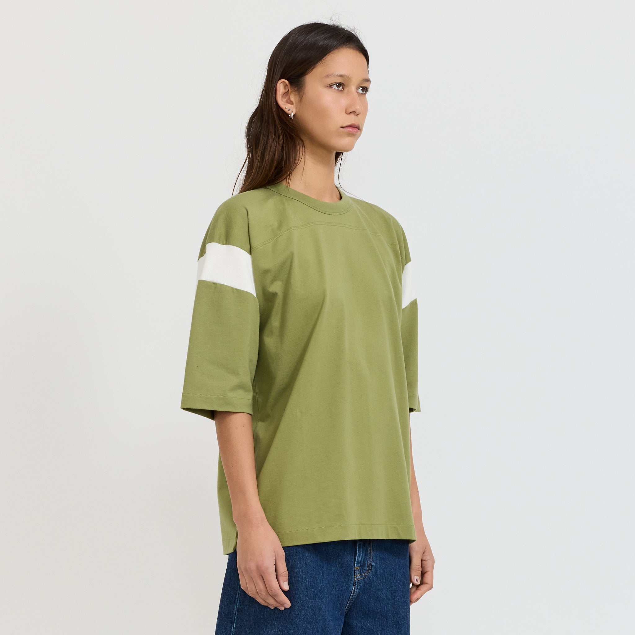 Skate Tee Green/White