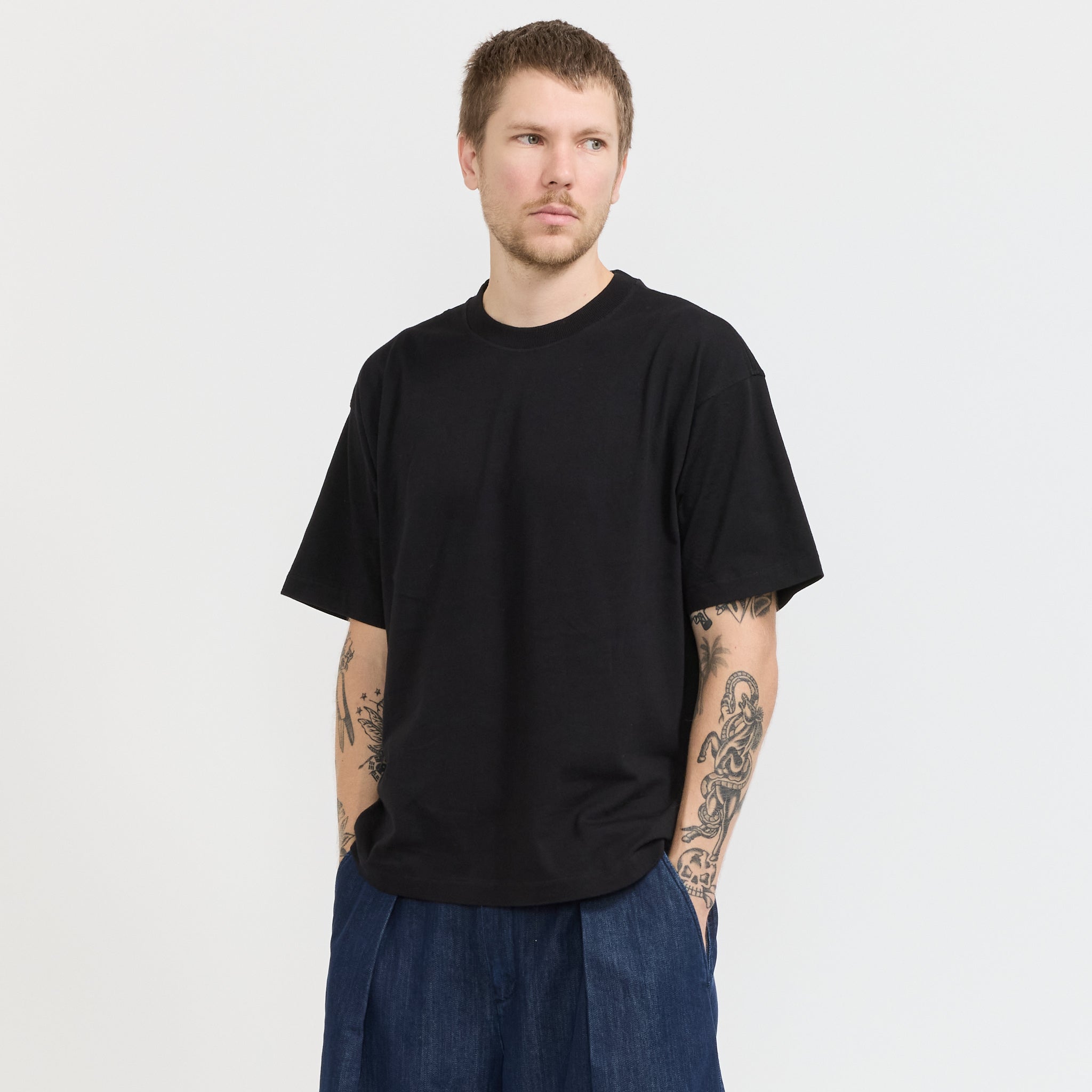 YMC | Triple T-Shirt Black | Maplestore