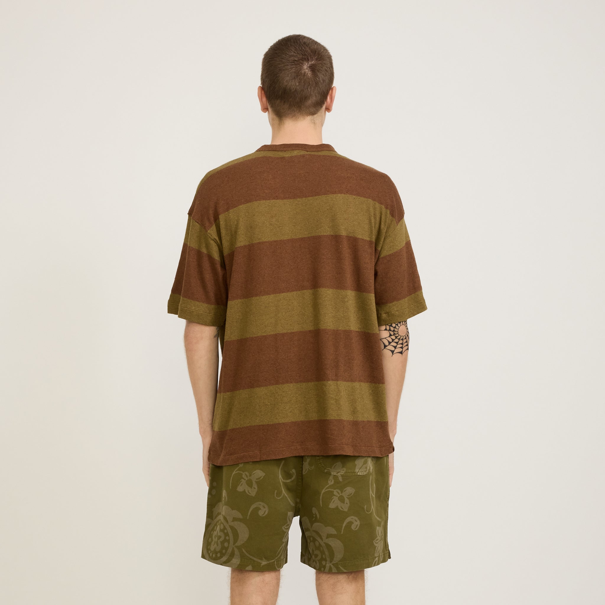 YMC | Triple T-Shirt Brown/Olive | Maplestore