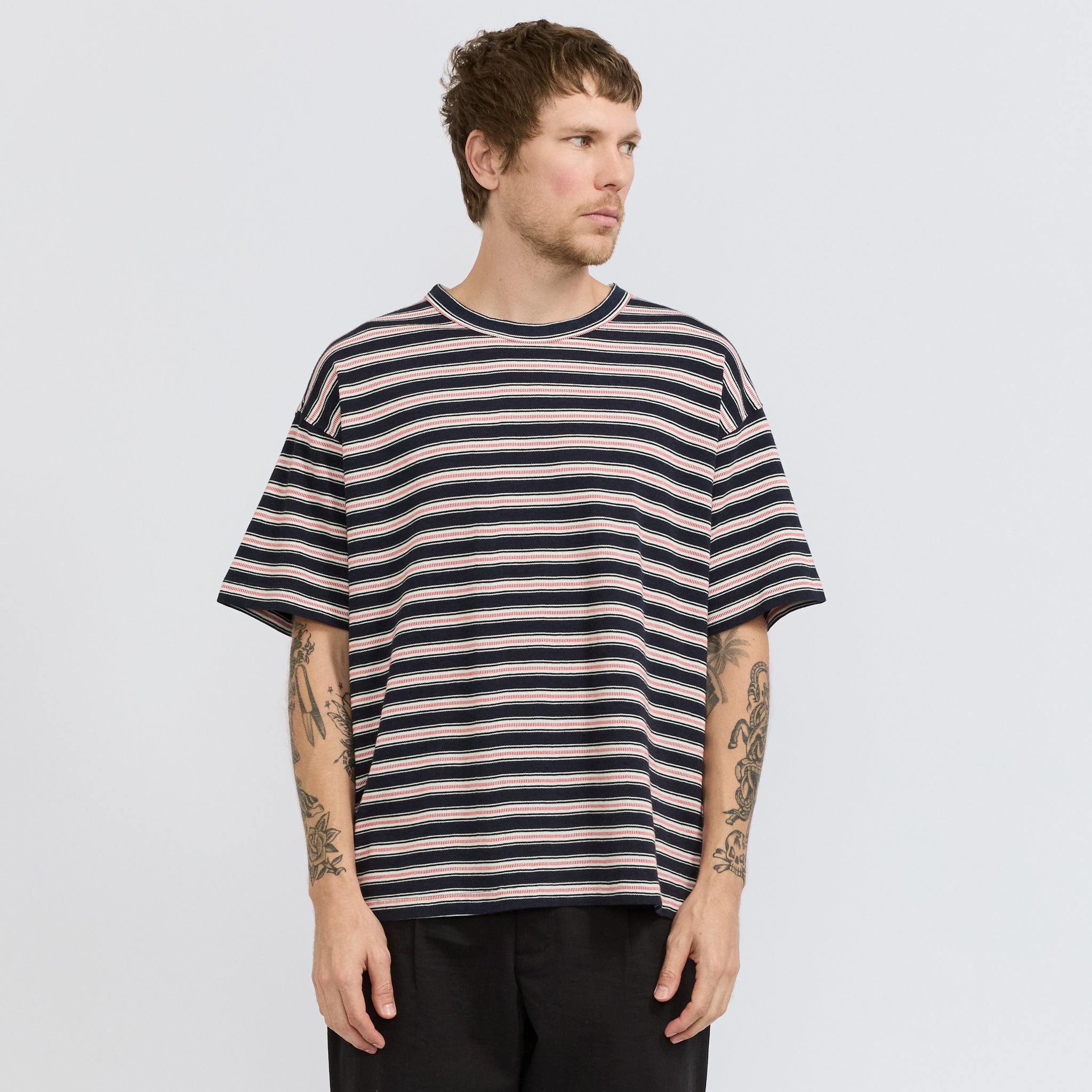 YMC | Triple T-Shirt Navy Multi | Maplestore