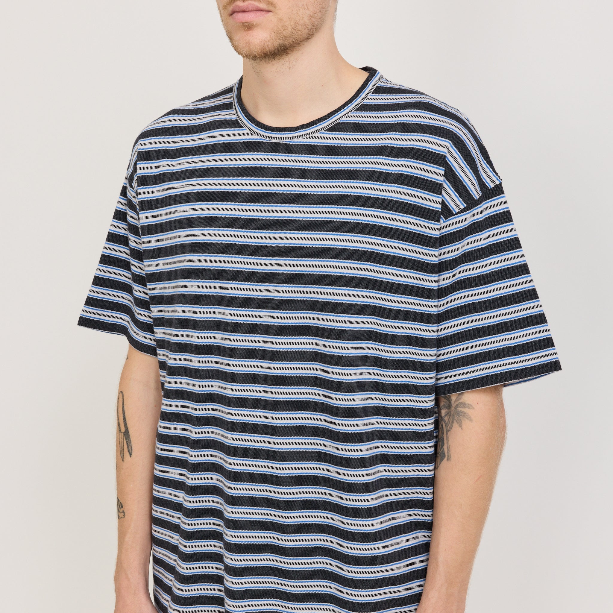 YMC | Triple T-Shirt Multi Stripe | Maplestore