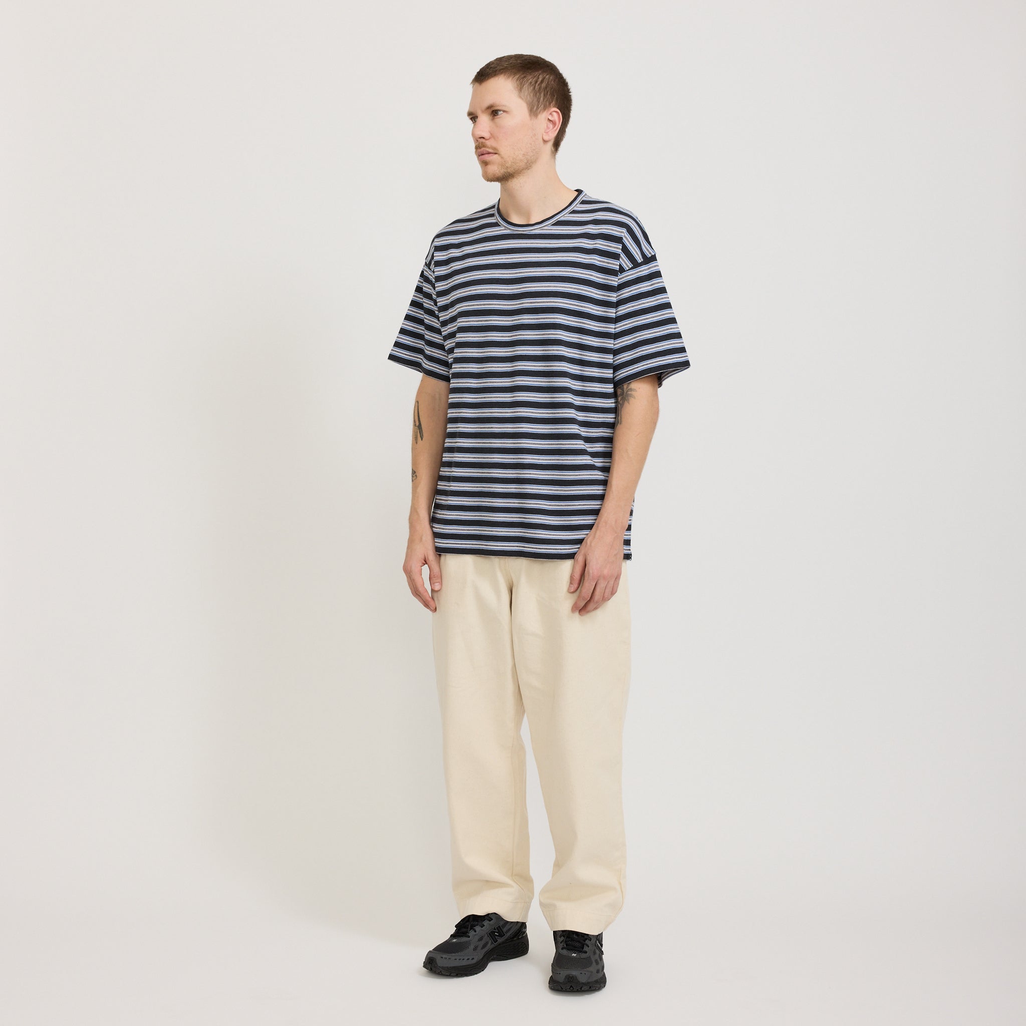 YMC | Triple T-Shirt Multi Stripe | Maplestore