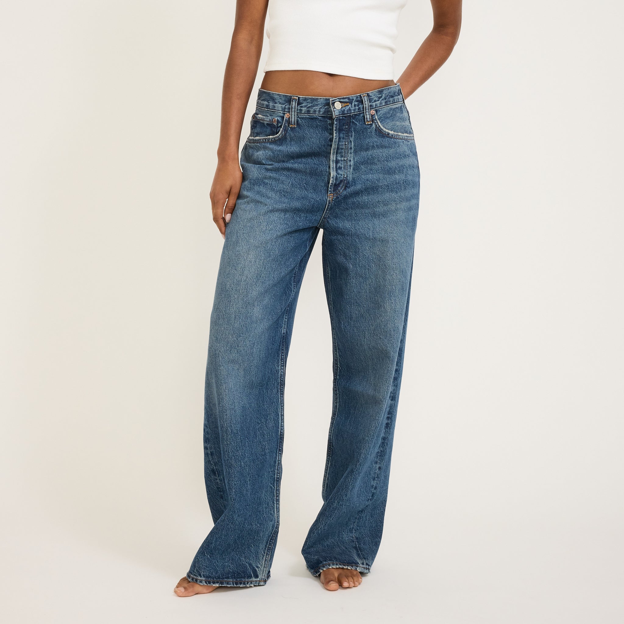 Agolde | Low Slung Baggy Essence | Maplestore