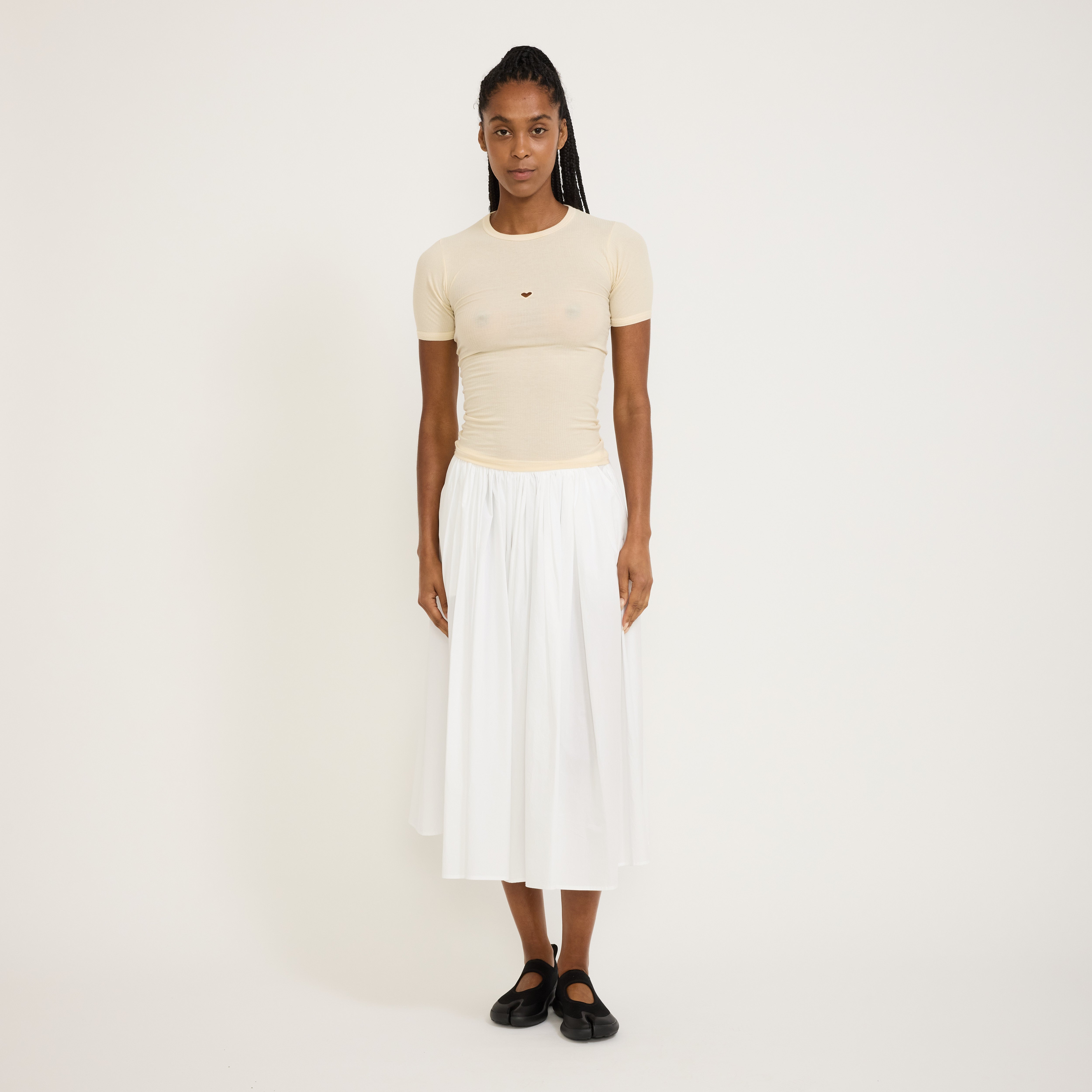 Baserange | Heart Short Sleeve Undyed | Maplestore