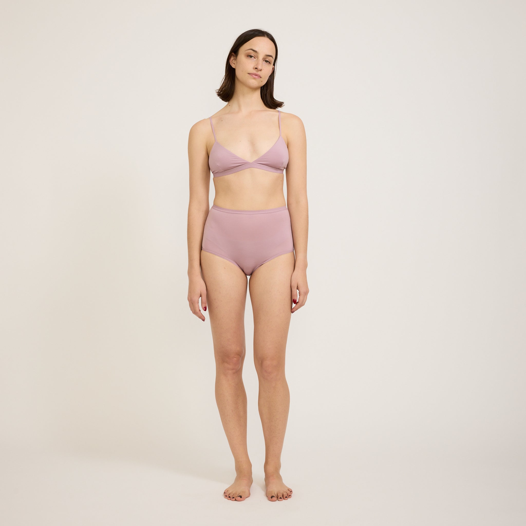 Baserange | High Waist Bell Pants Still Purple | Maplestore