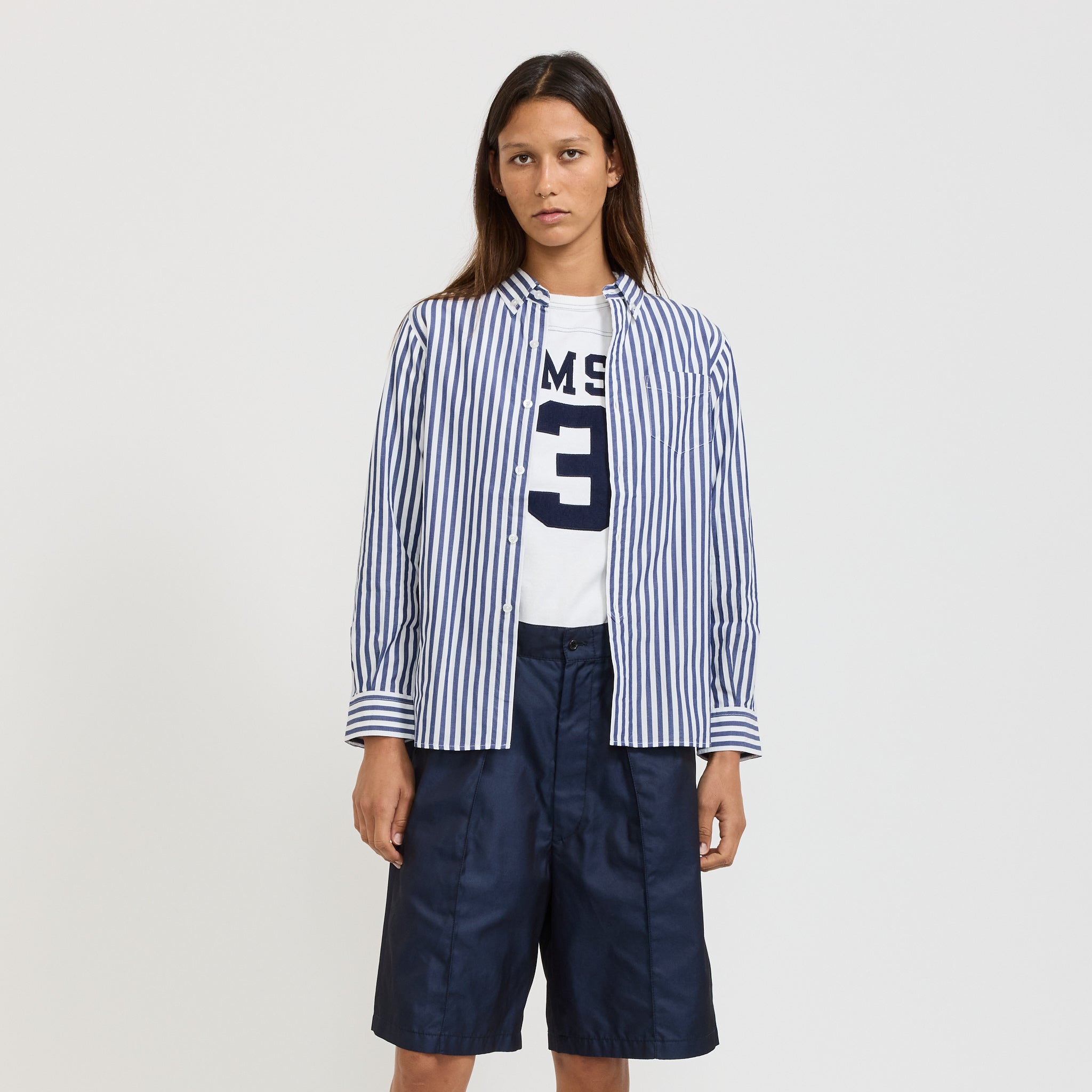 Beams Boy | London Stripe B.D Navy | Maplestore