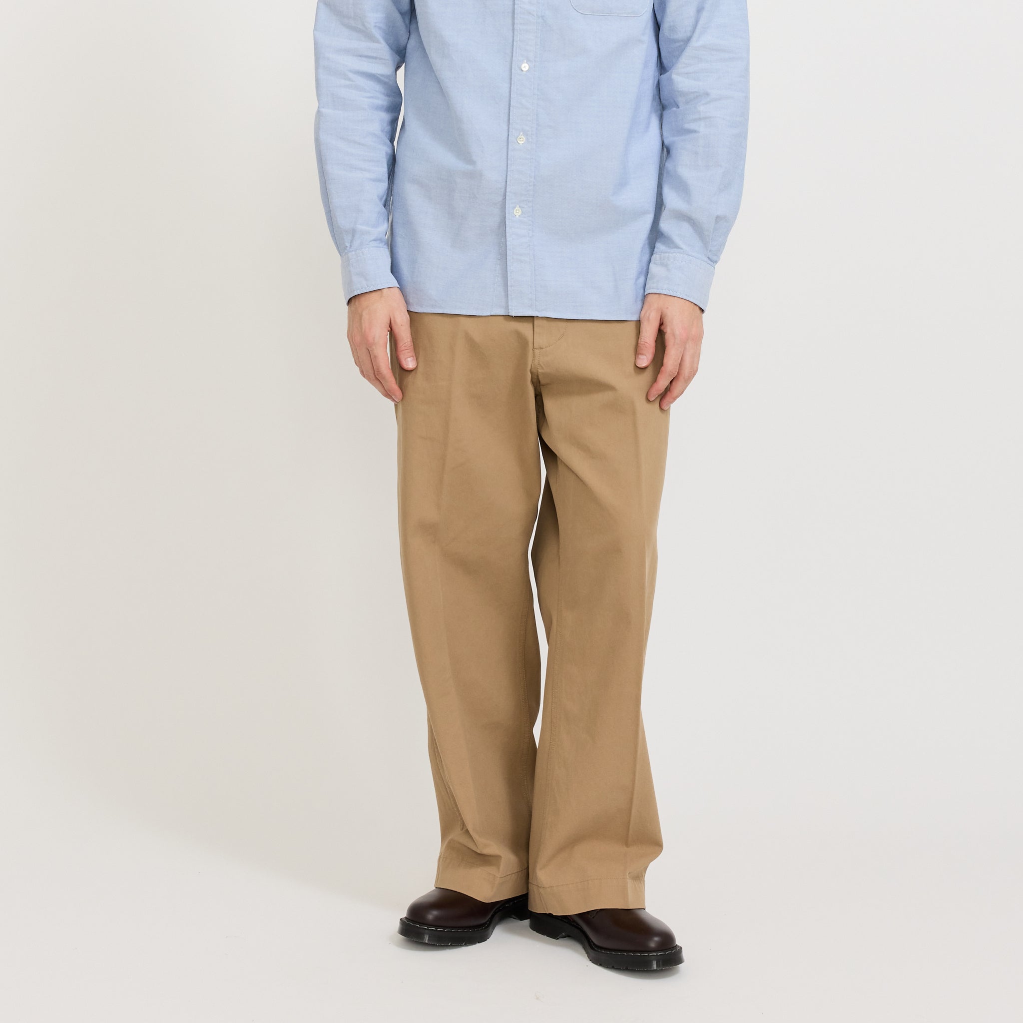 Beams Plus | MIL Trousers Twill Khaki | Maplestore