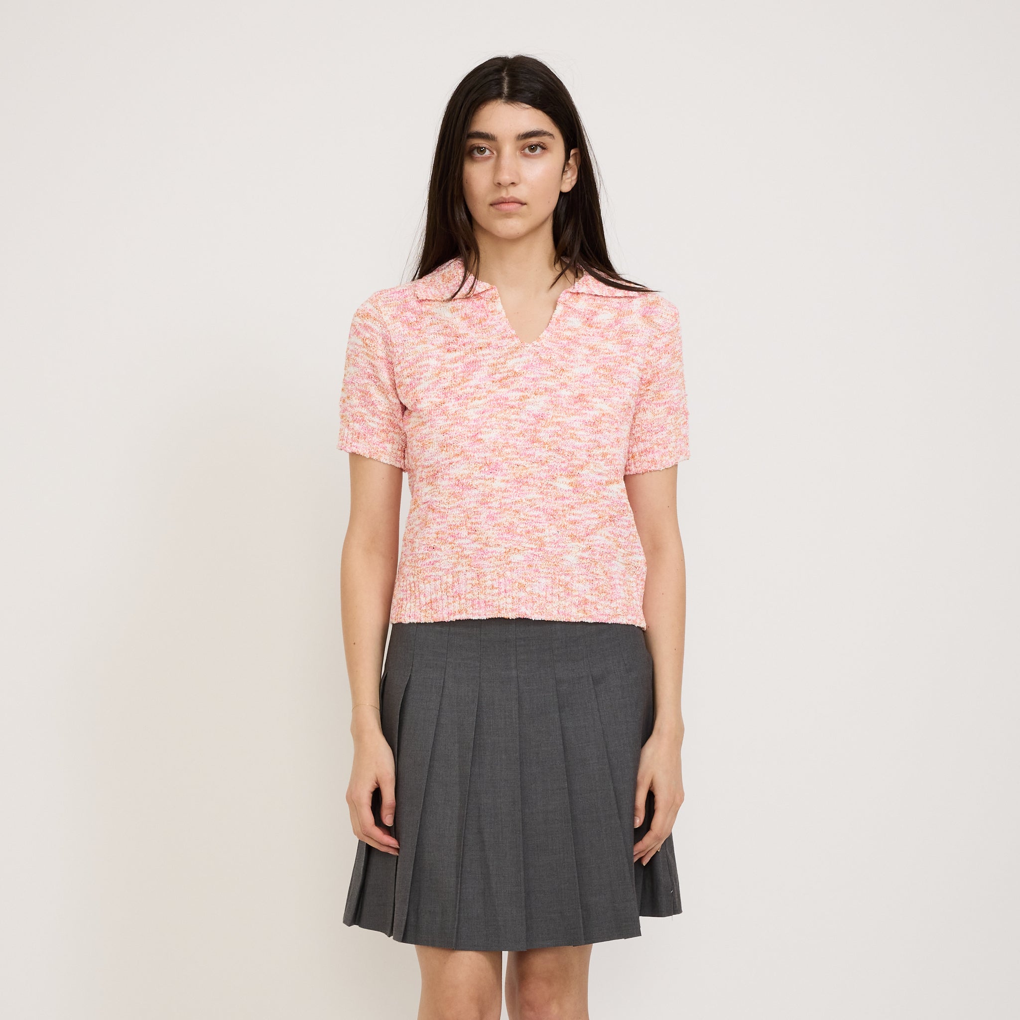 Blanca | Marfa Knit Polo Pink | Maplestore