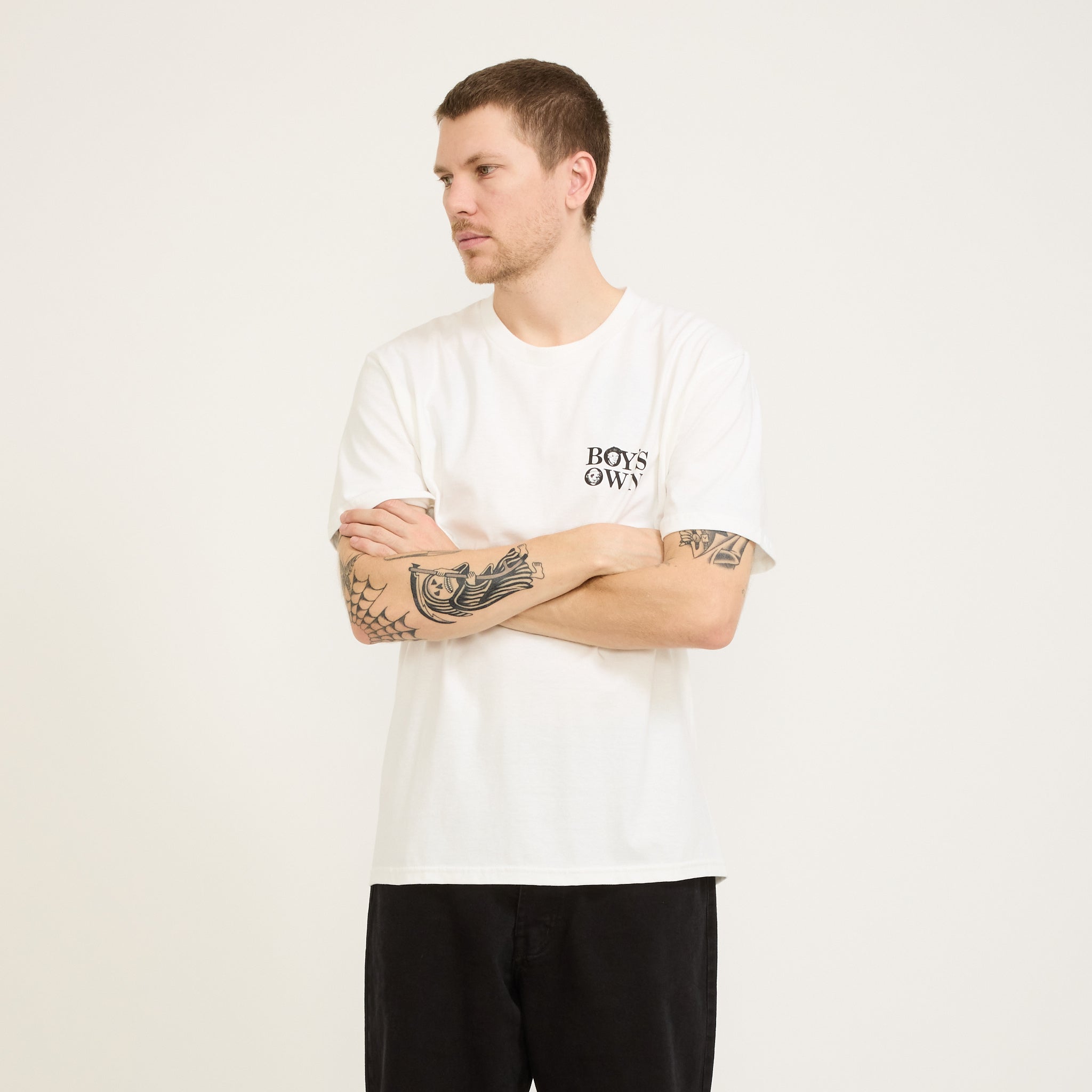 Boy's Own | Bring The Noise Print Tee White | Maplestore