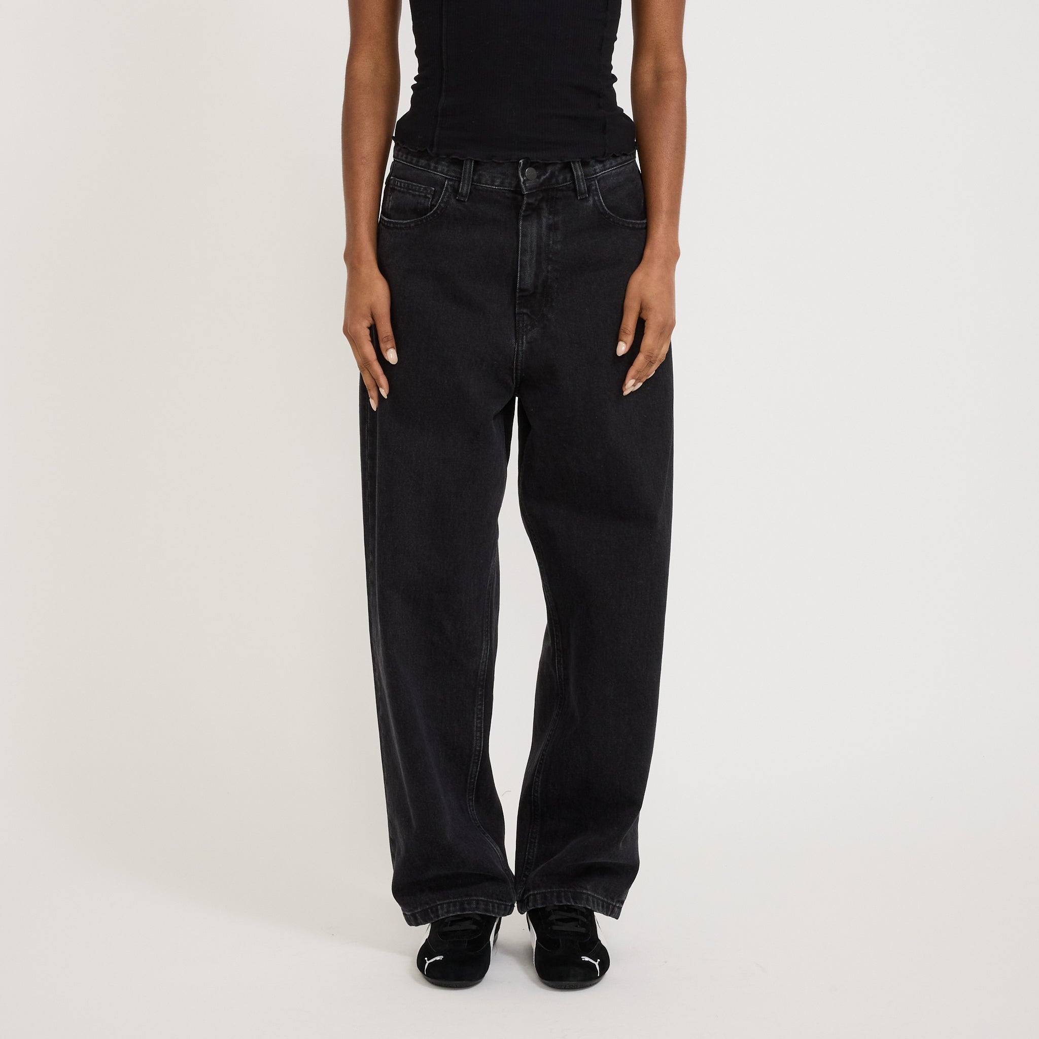 Carhartt WIP | Women's Brandon Pant Black Stone Washed | Maplestore