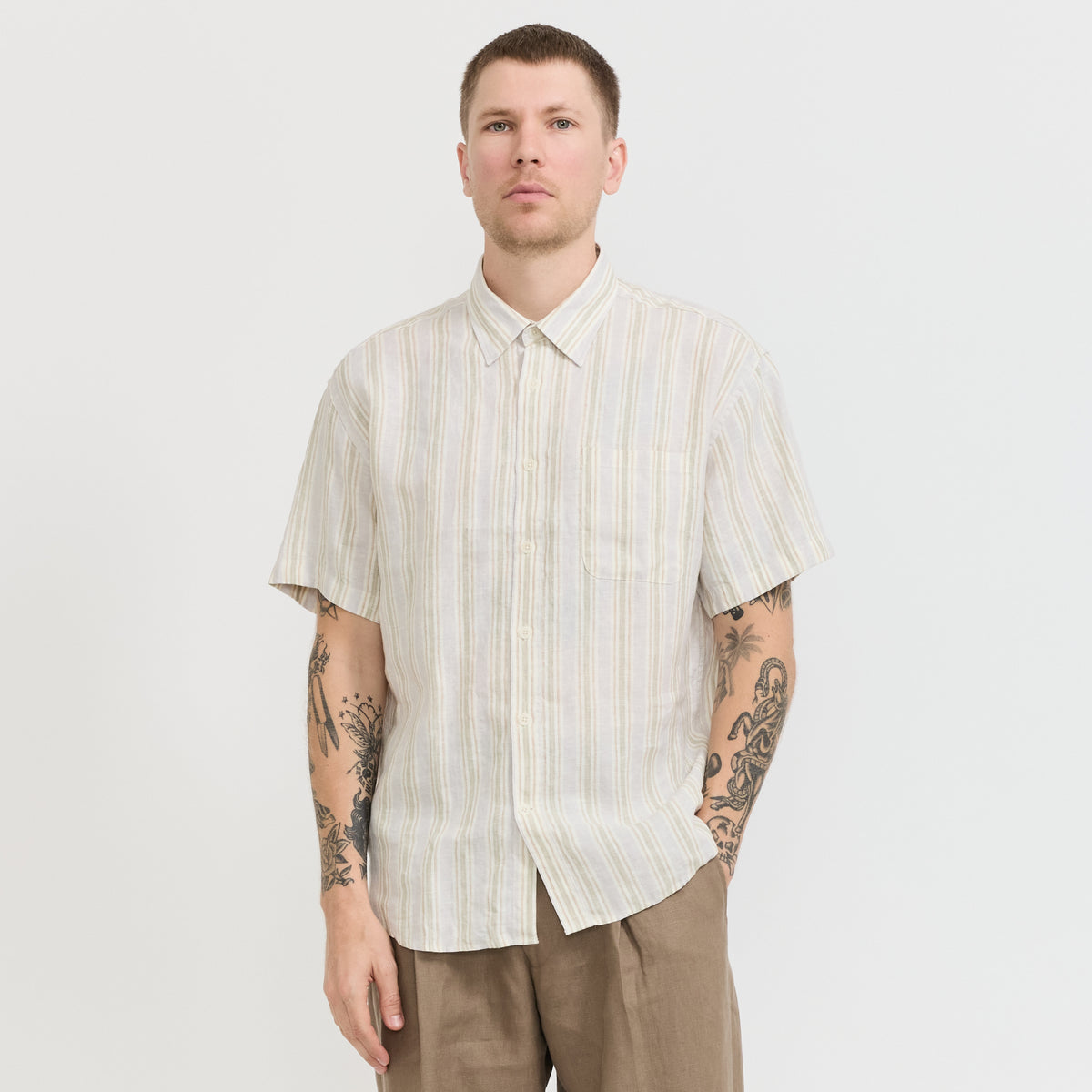 NN07 | Deon SS 5728 Mint Stripe | Maplestore