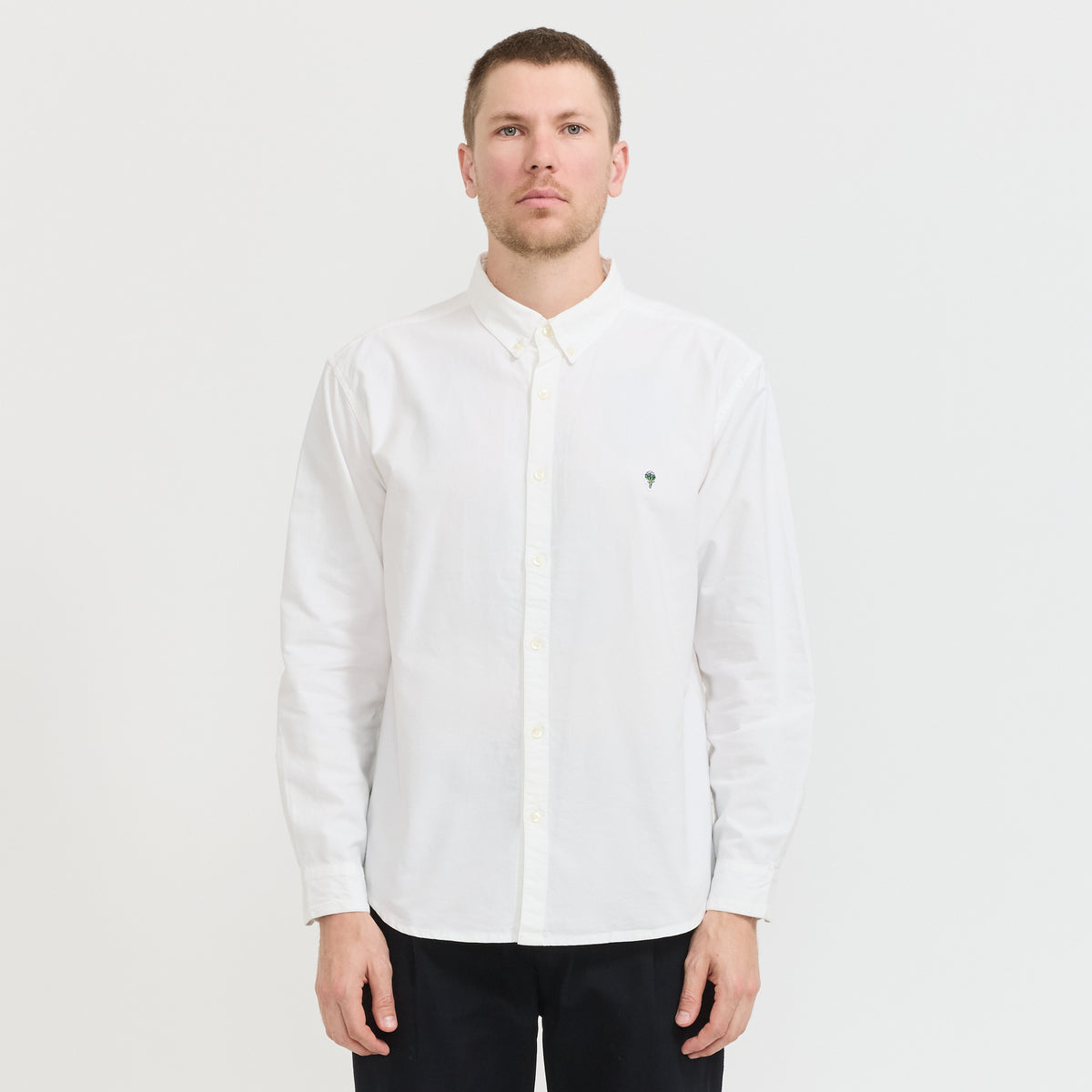 Service Works | Artichoke Oxford Shirt White | Maplestore