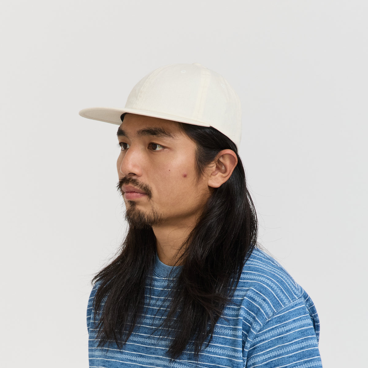 Beams Plus | 6 Panel Herringbone Cap Ivory H/B | Maplestore