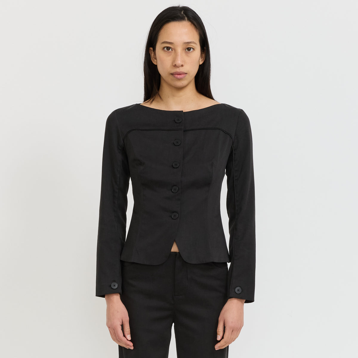 Bardot Tailored Top Onyx