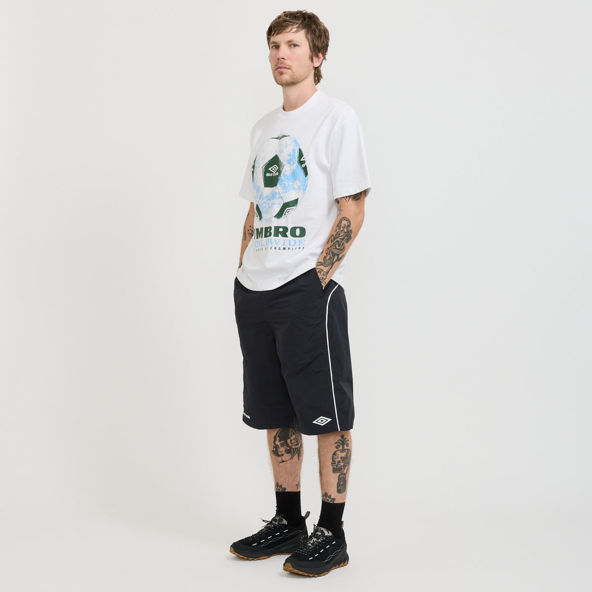 Butter Goods x Umbro World Game Tee White