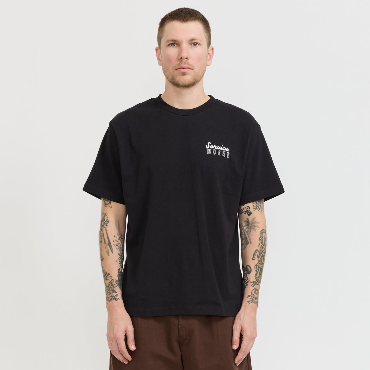 Service Works | Eating Adventures Tee Black | Maplestore