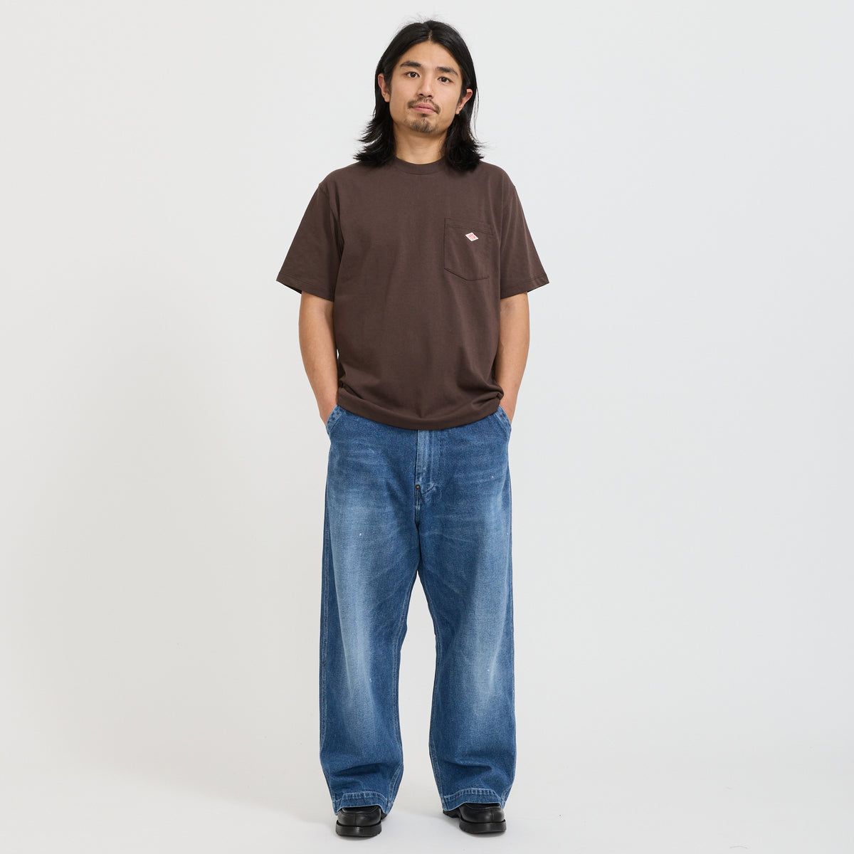 Danton | Pocket T-Shirt Brown | Maplestore