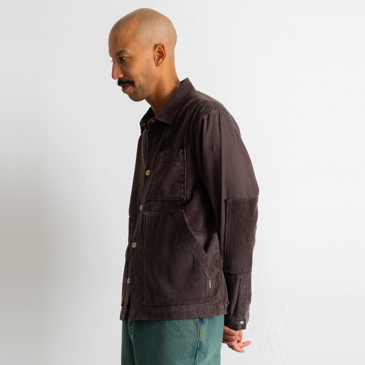 Assembly Worker Jacket Espresso Cord Mix