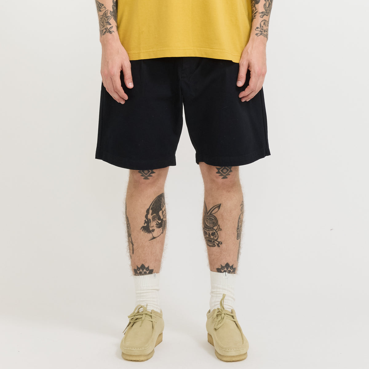Service Works | Twill Part Timer Shorts Black | Maplestore
