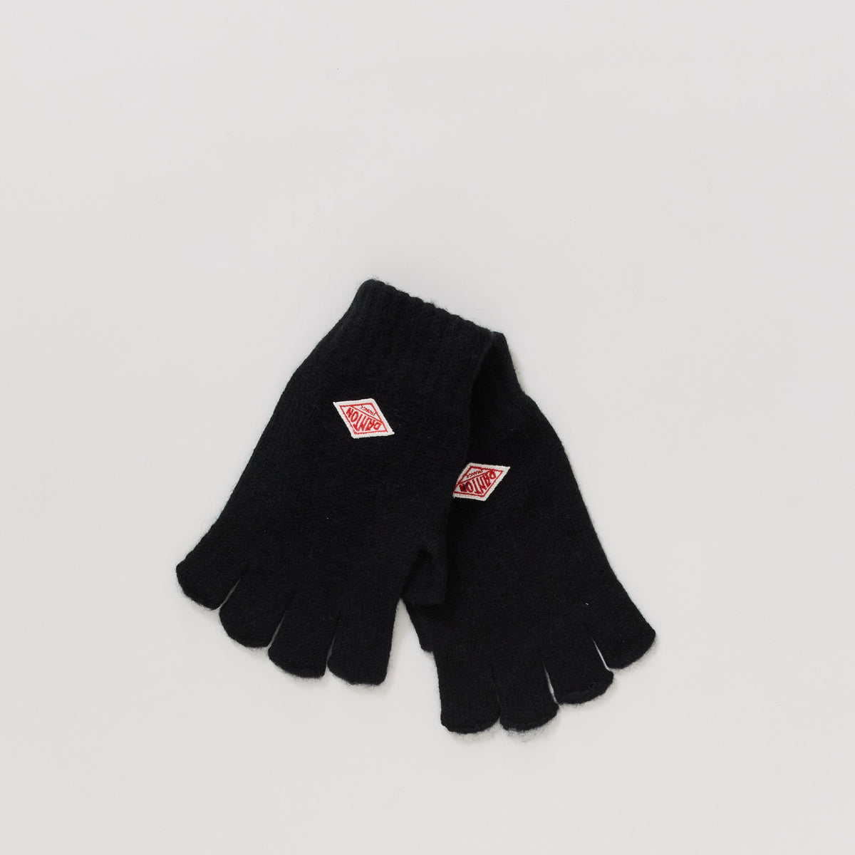 Danton | Fingerless Knit Gloves Black | Maplestore