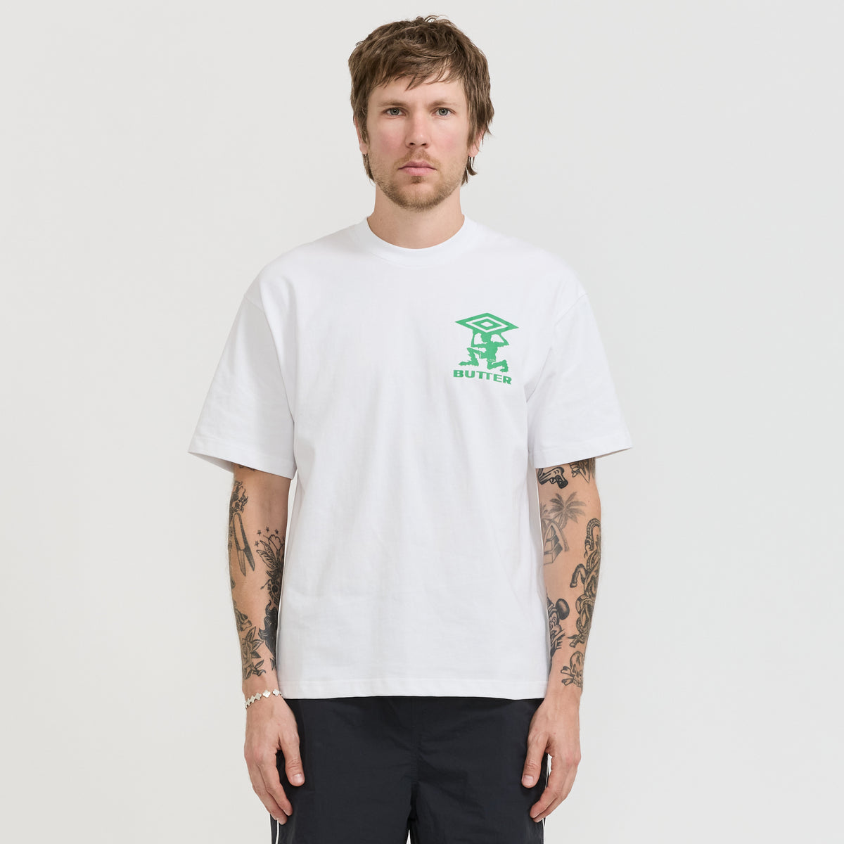 Butter Goods x Umbro Terrain Tee White