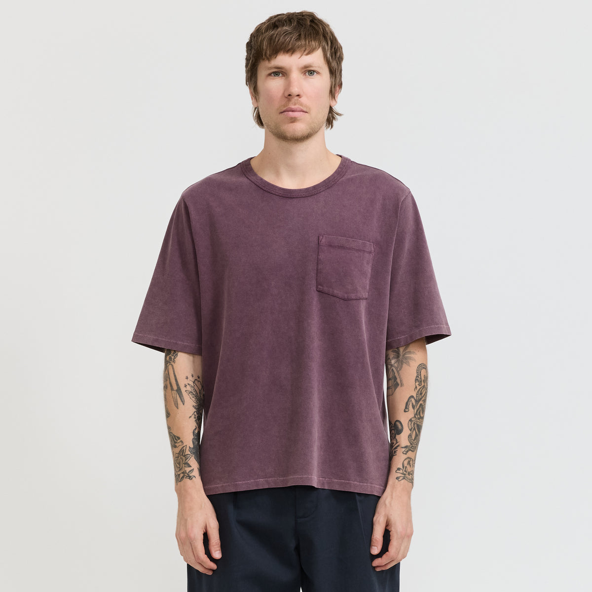 Corridor NYC Garment Dye Tee Wine - image 1