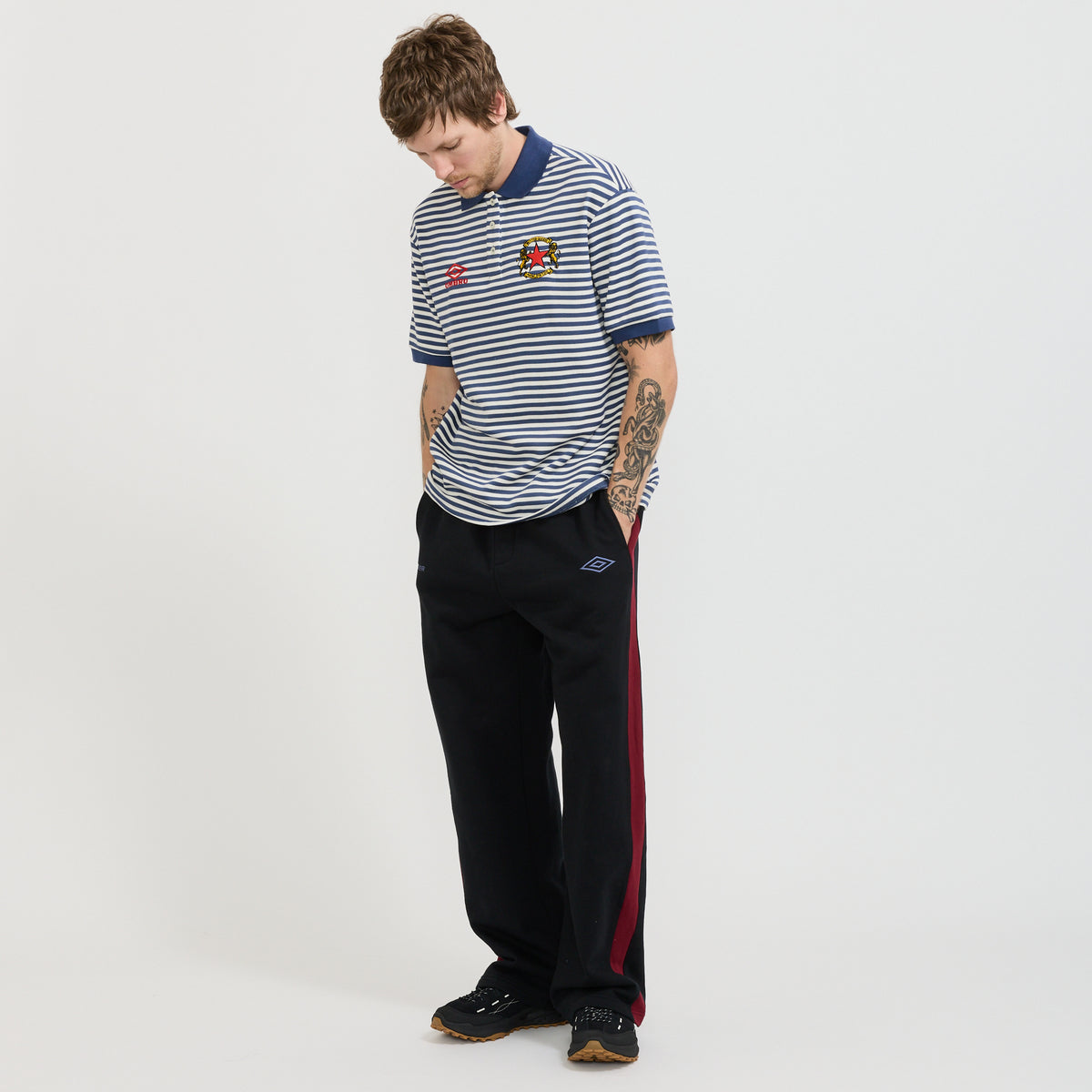 Butter Goods x Umbro Crest Polo Navy