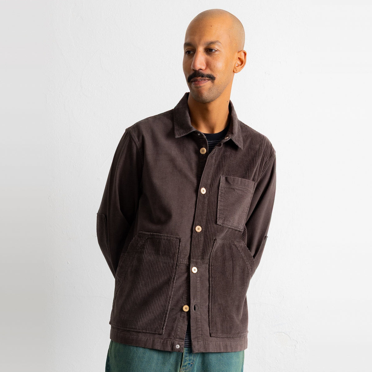 Assembly Worker Jacket Espresso Cord Mix