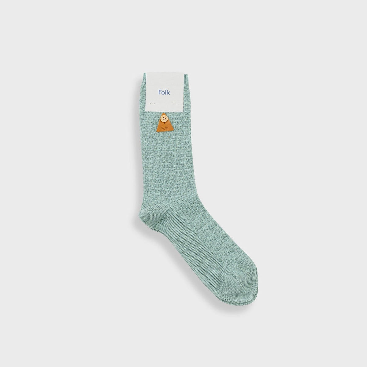 Waffle Socks Green Oxide