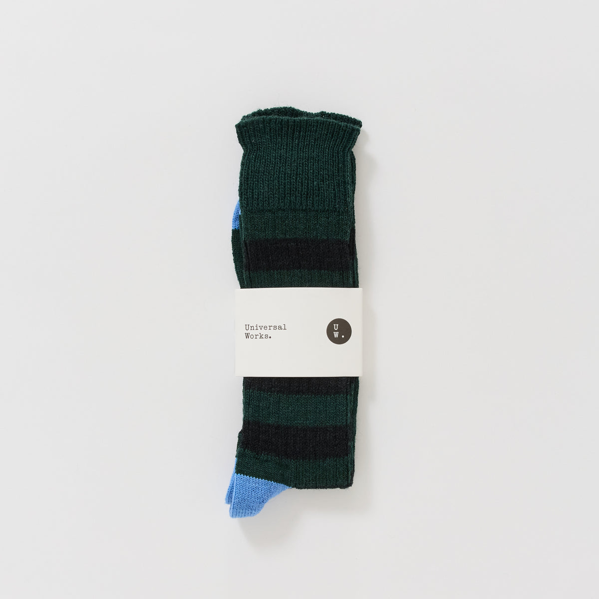 Universal Works | Games Sock Green/Black | Maplestore