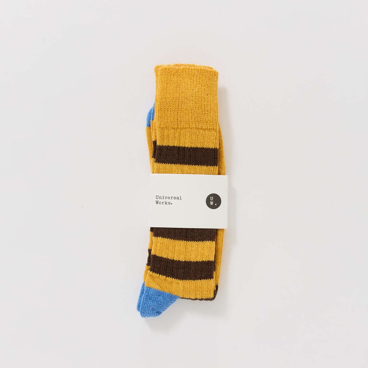 Universal Works | Games Sock Mustard/Brown | Maplestore
