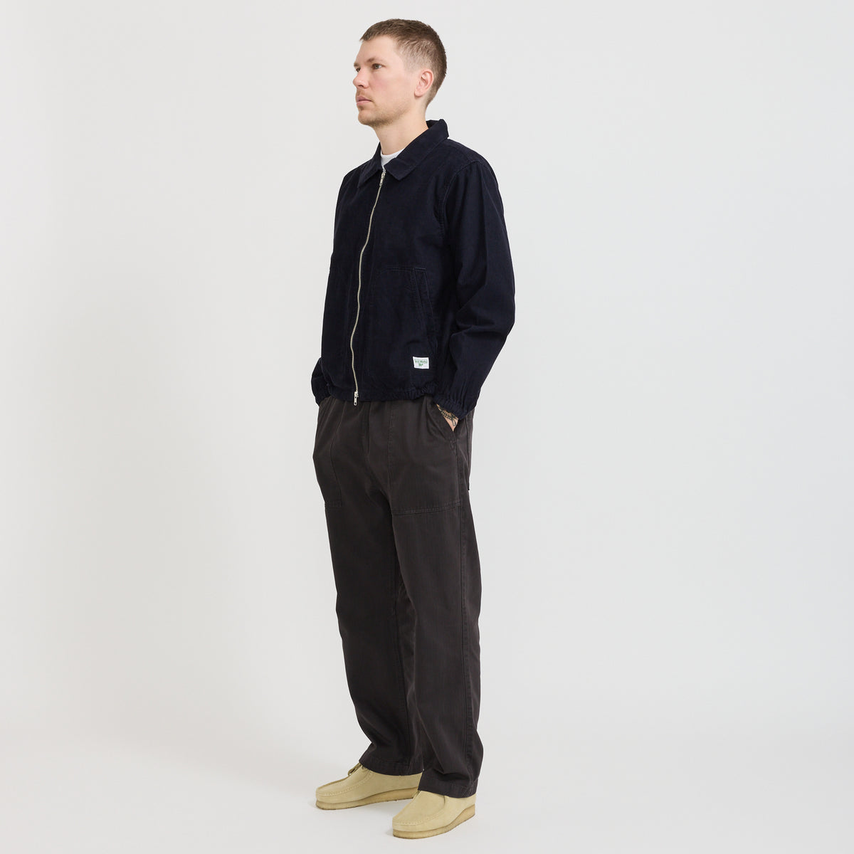 Service Works | Fine Cord Work Jacket Navy | Maplestore