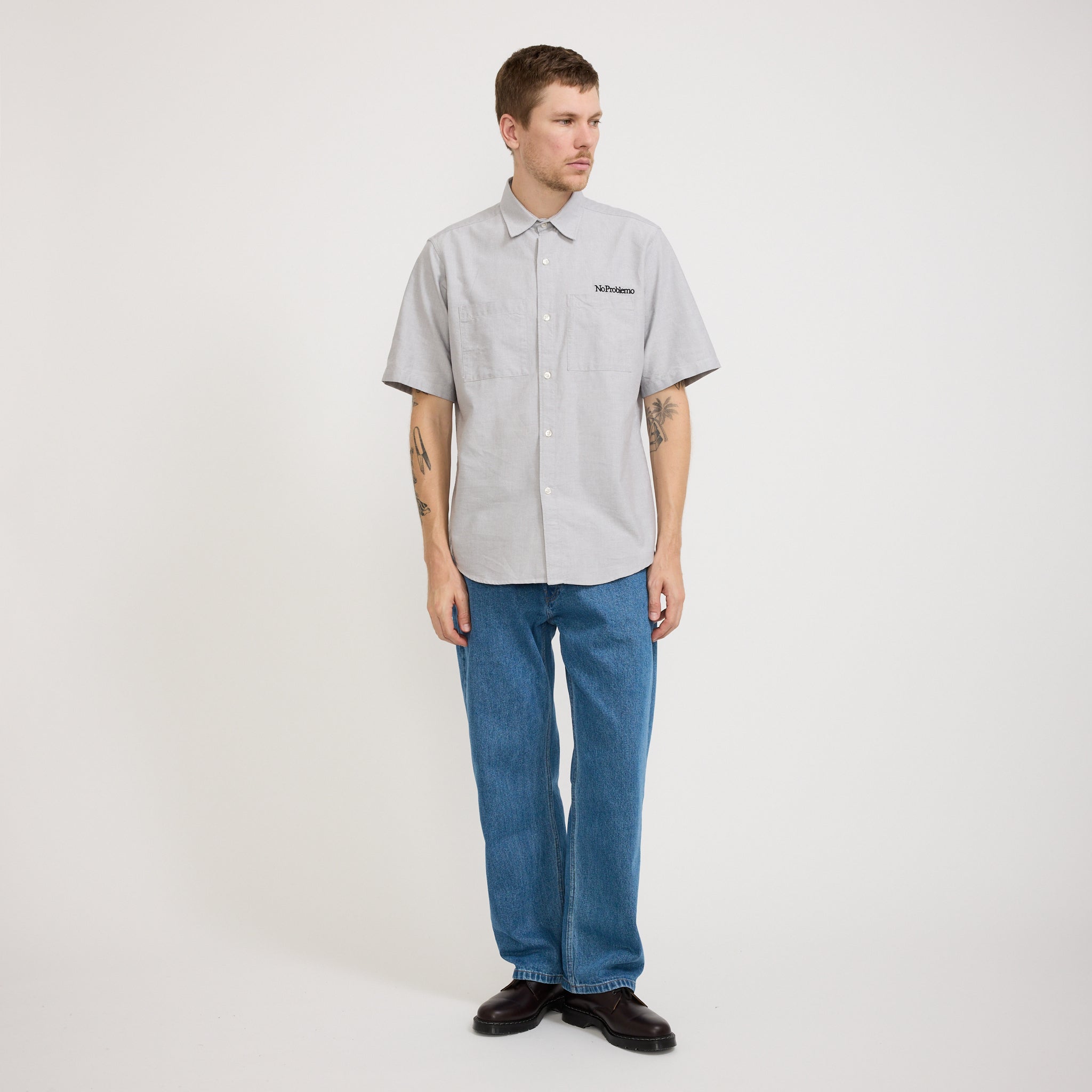 No Problemo | SS Uniform Shirt Grey | Maplestore