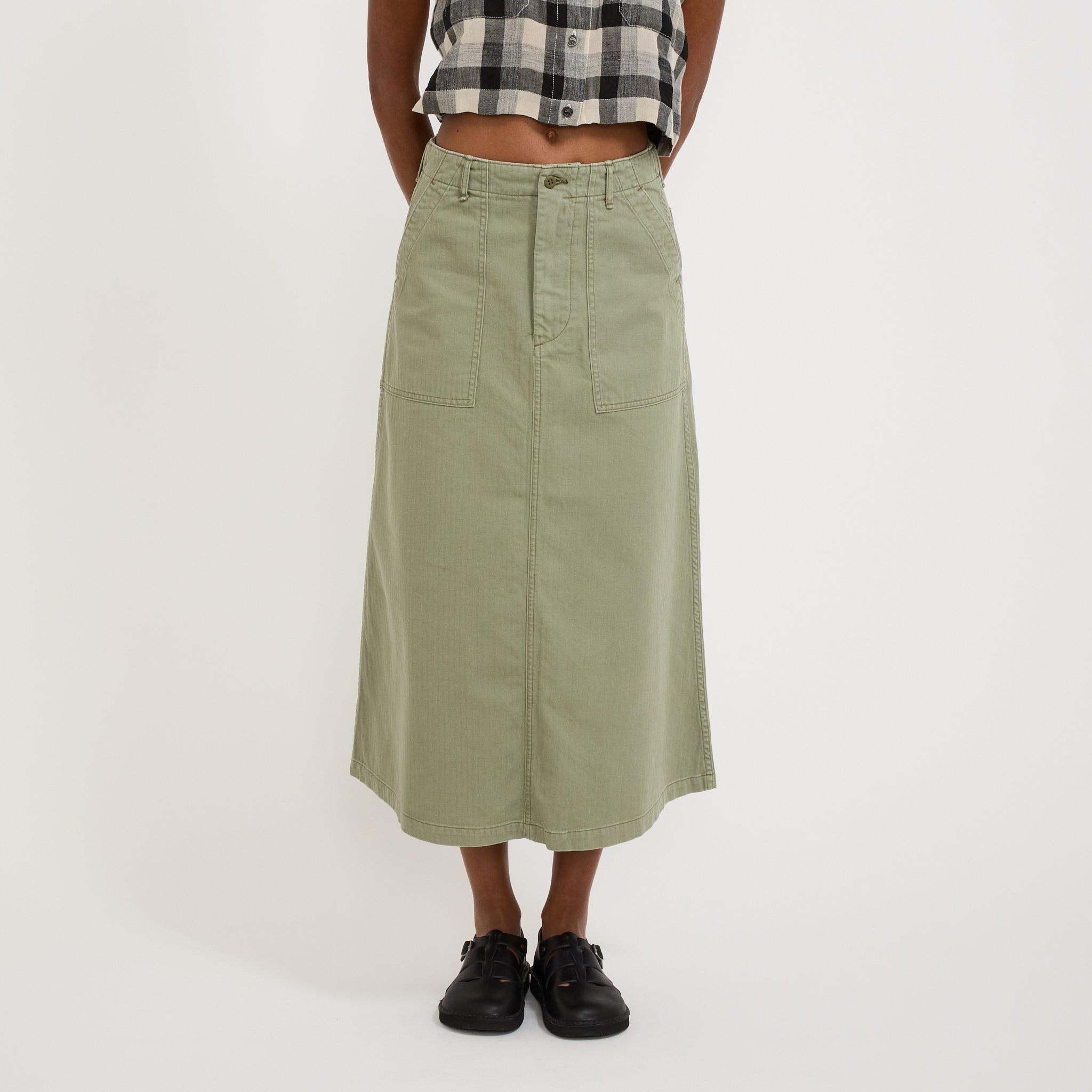 Orslow | Fatigue Skirt Green | Maplestore