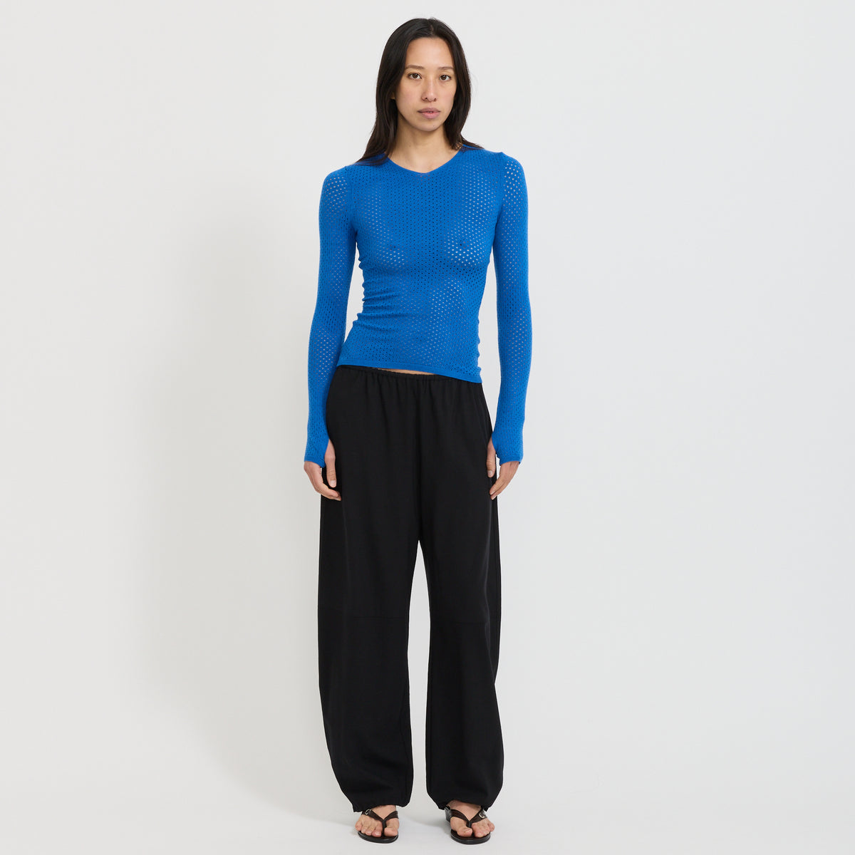 Peachy Den | Carly Thermal Knit Lapis | Maplestore