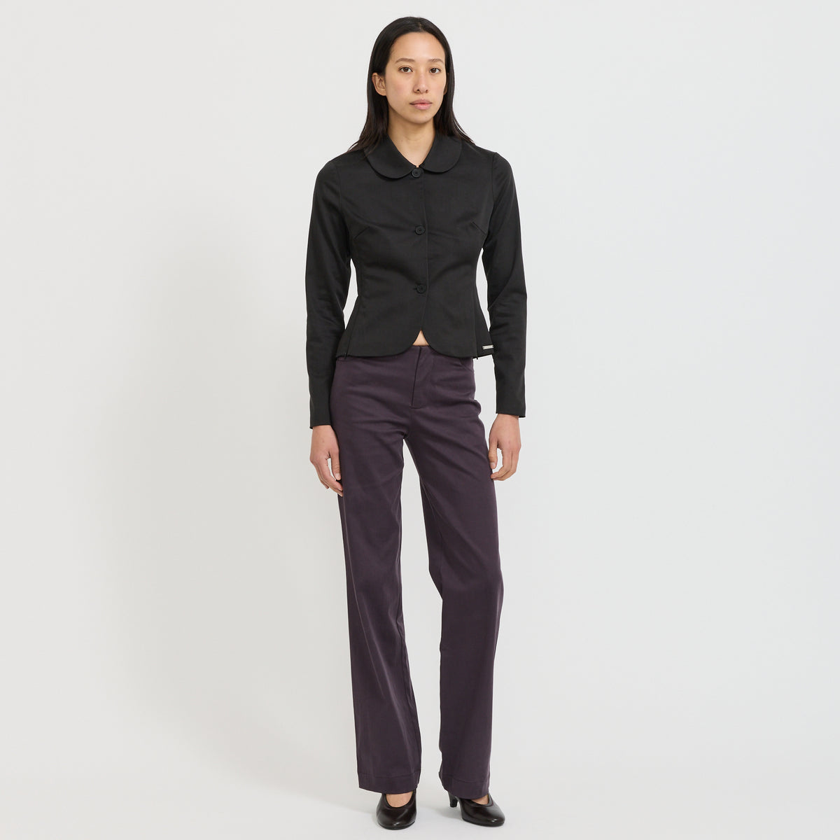 Peachy Den | Twiggy Muse Lined Shirt Onyx | Maplestore