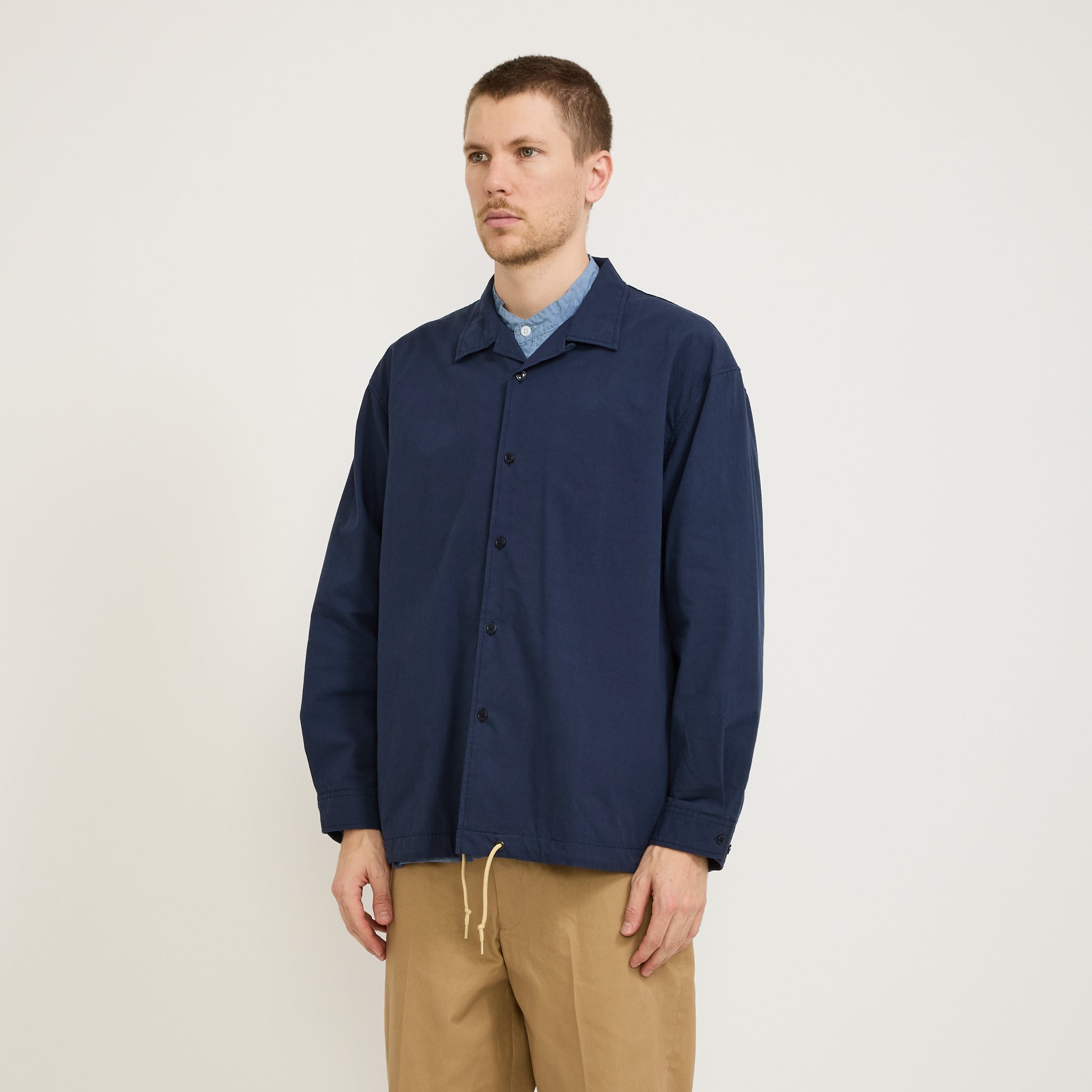 Pilgrim Surf Supply | Benson Wind Shirt Navy | Maplestore