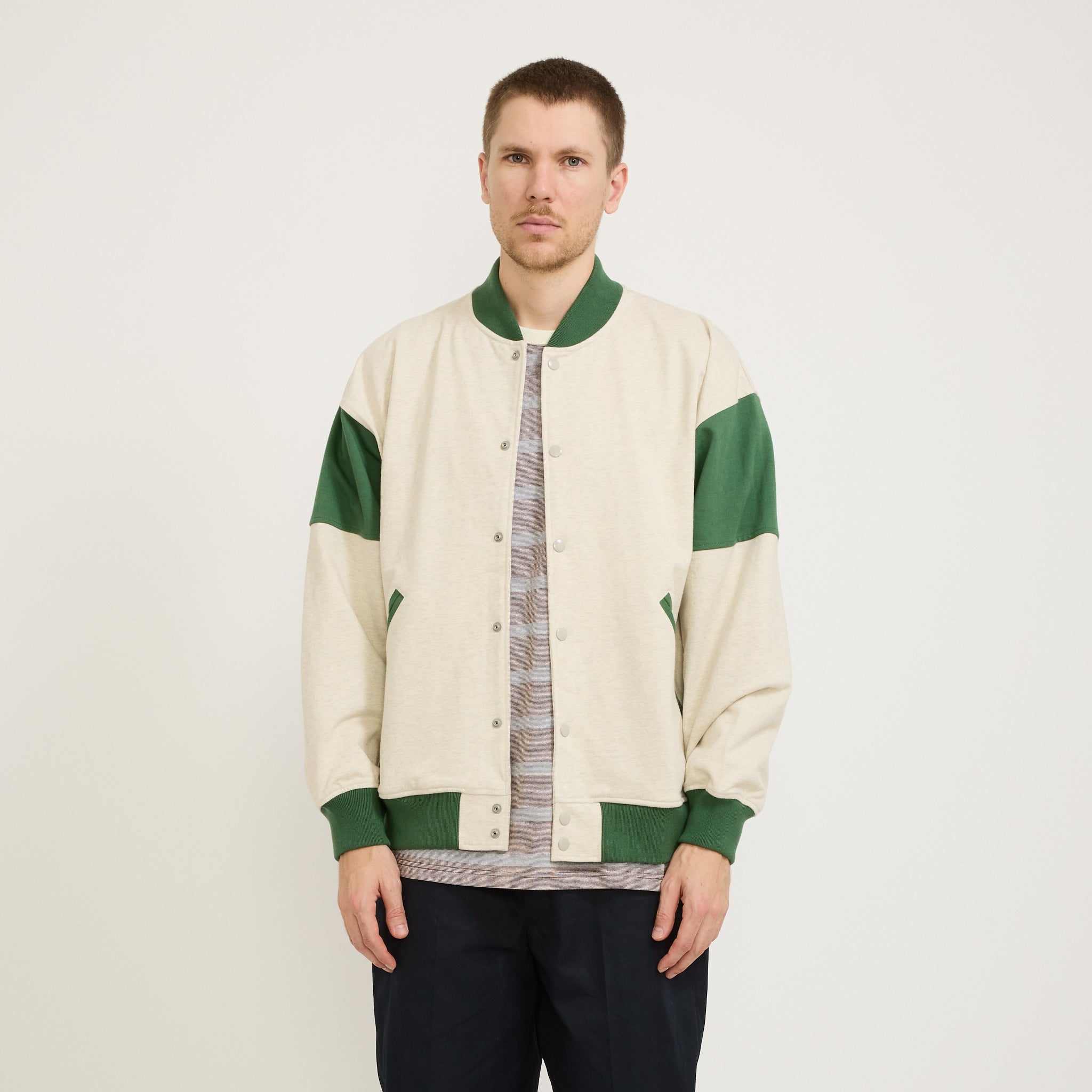 Pilgrim Surf Supply Dean Snap Cardigan Oatmeal | Maplestore