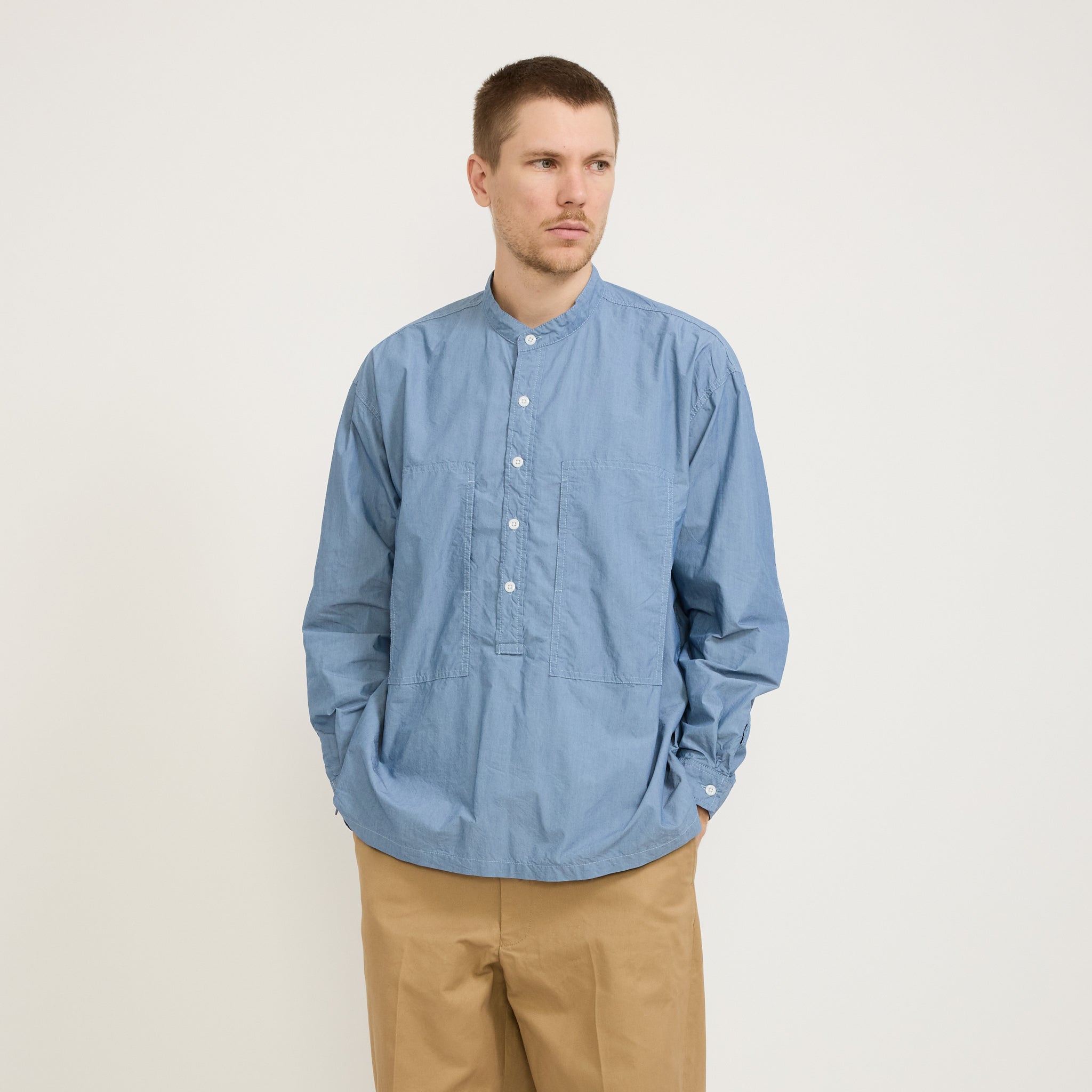 Pilgrim Surf Supply | Dieter Popover Shirt Blue | Maplestore
