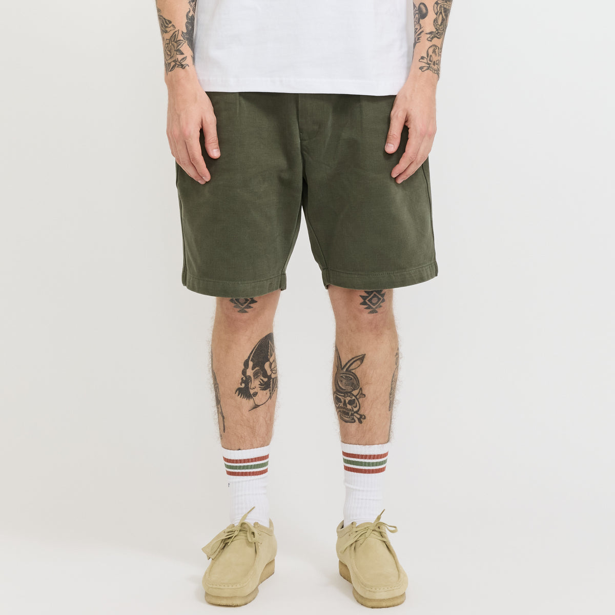Service Works | Moleskin Part Timer Shorts Moss | Maplestore