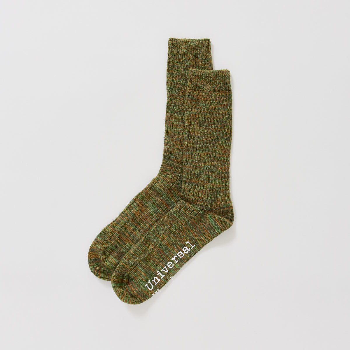 Universal Works | Slub Sock Olive | Maplestore