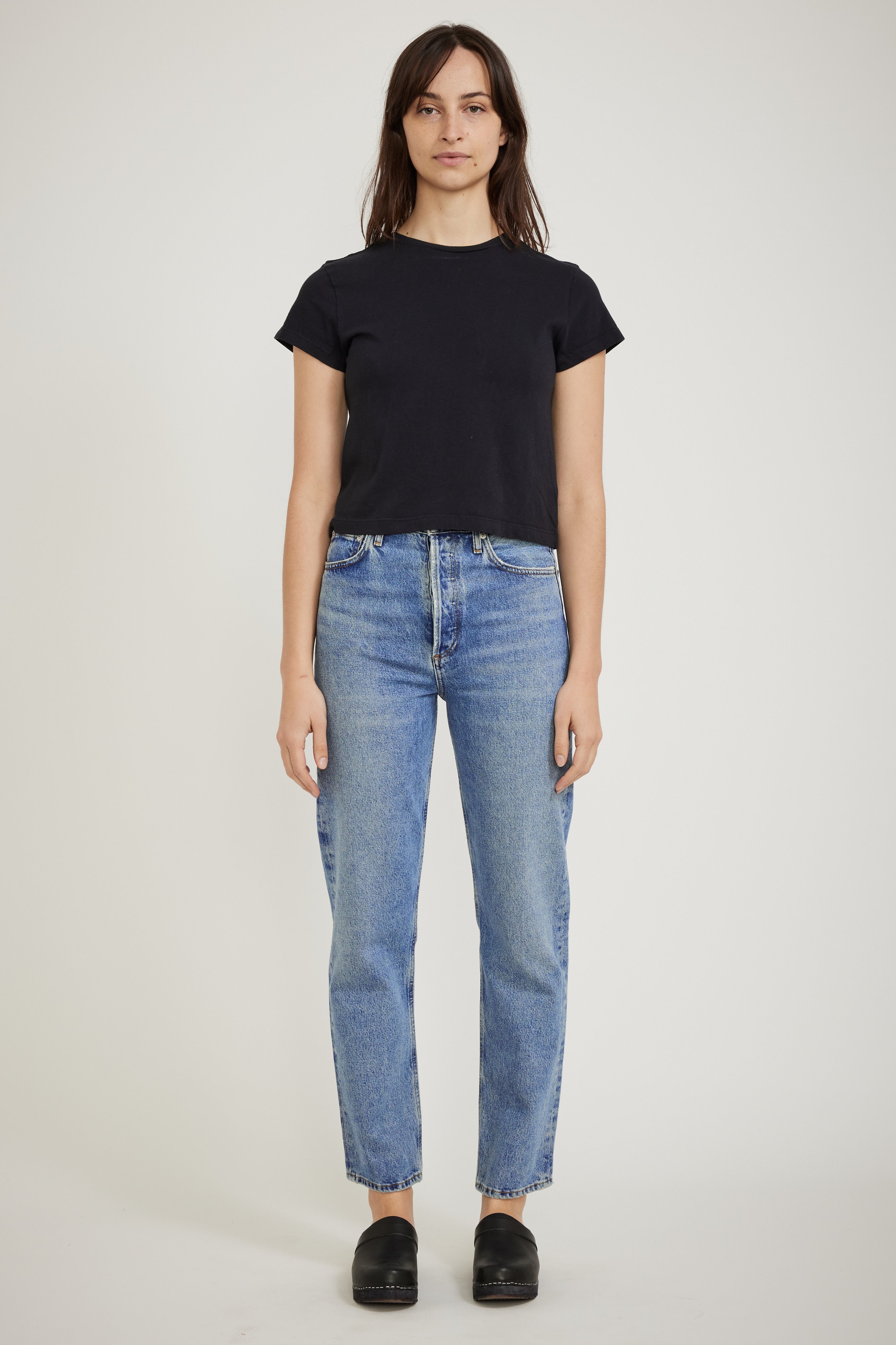 Agolde | Adine Shrunken Tee Nocturne | Maplestore
