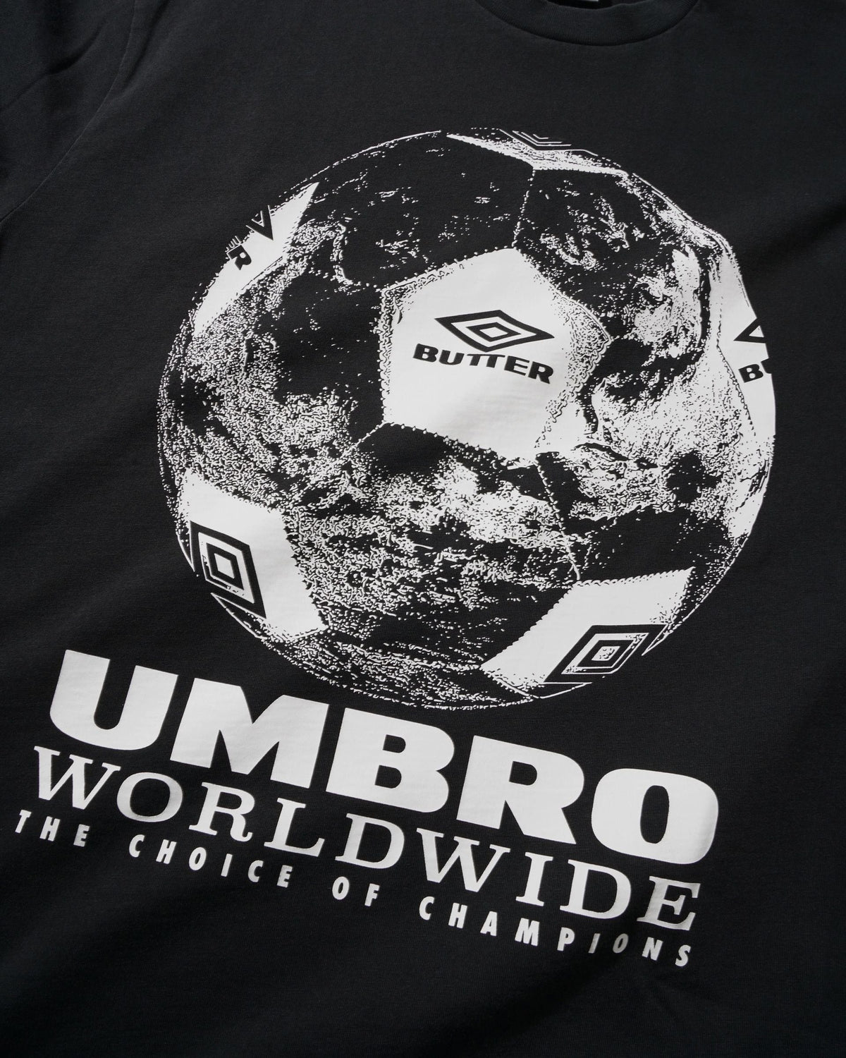 Butter Goods x Umbro World Game Tee Washed Black