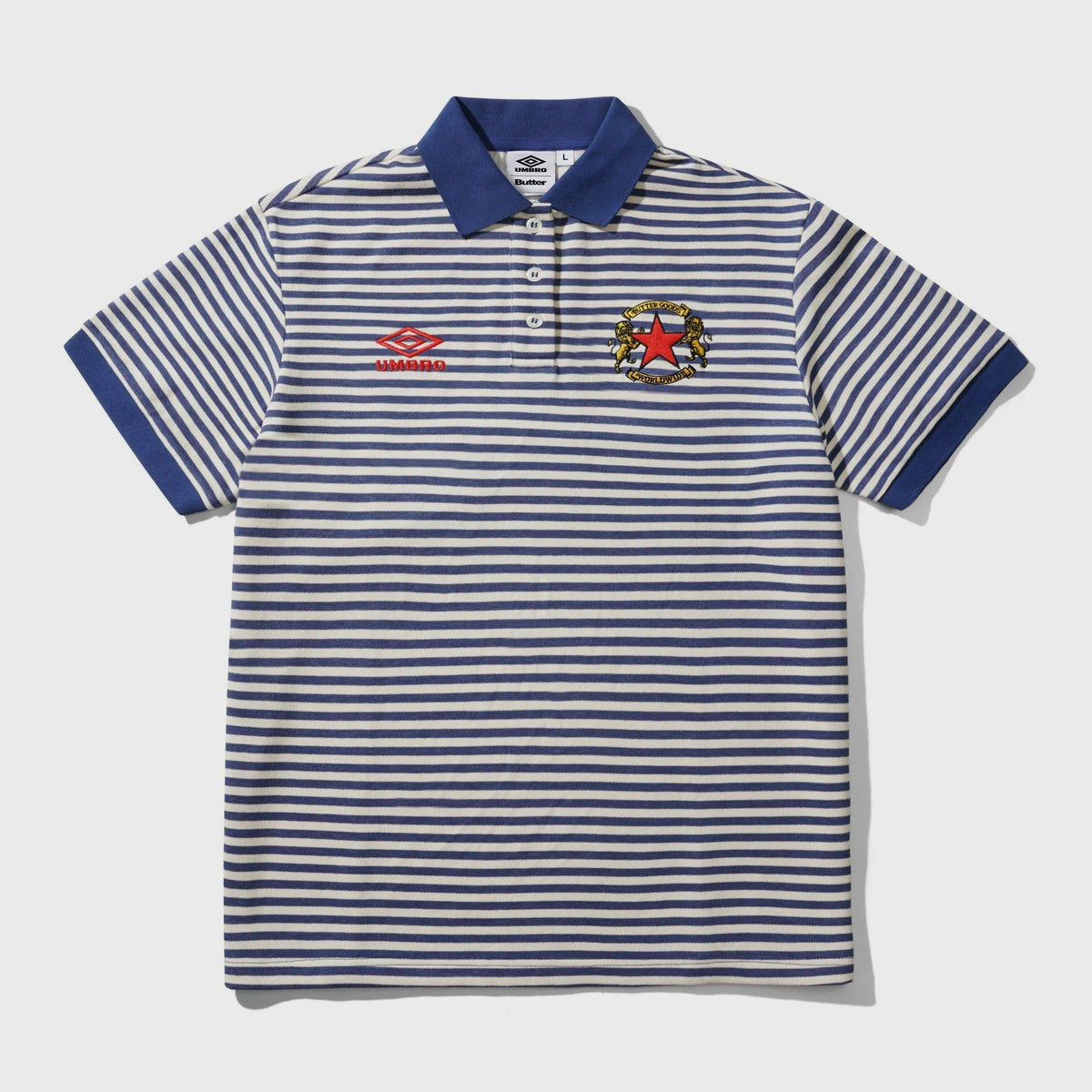 Butter Goods x Umbro Crest Polo Navy