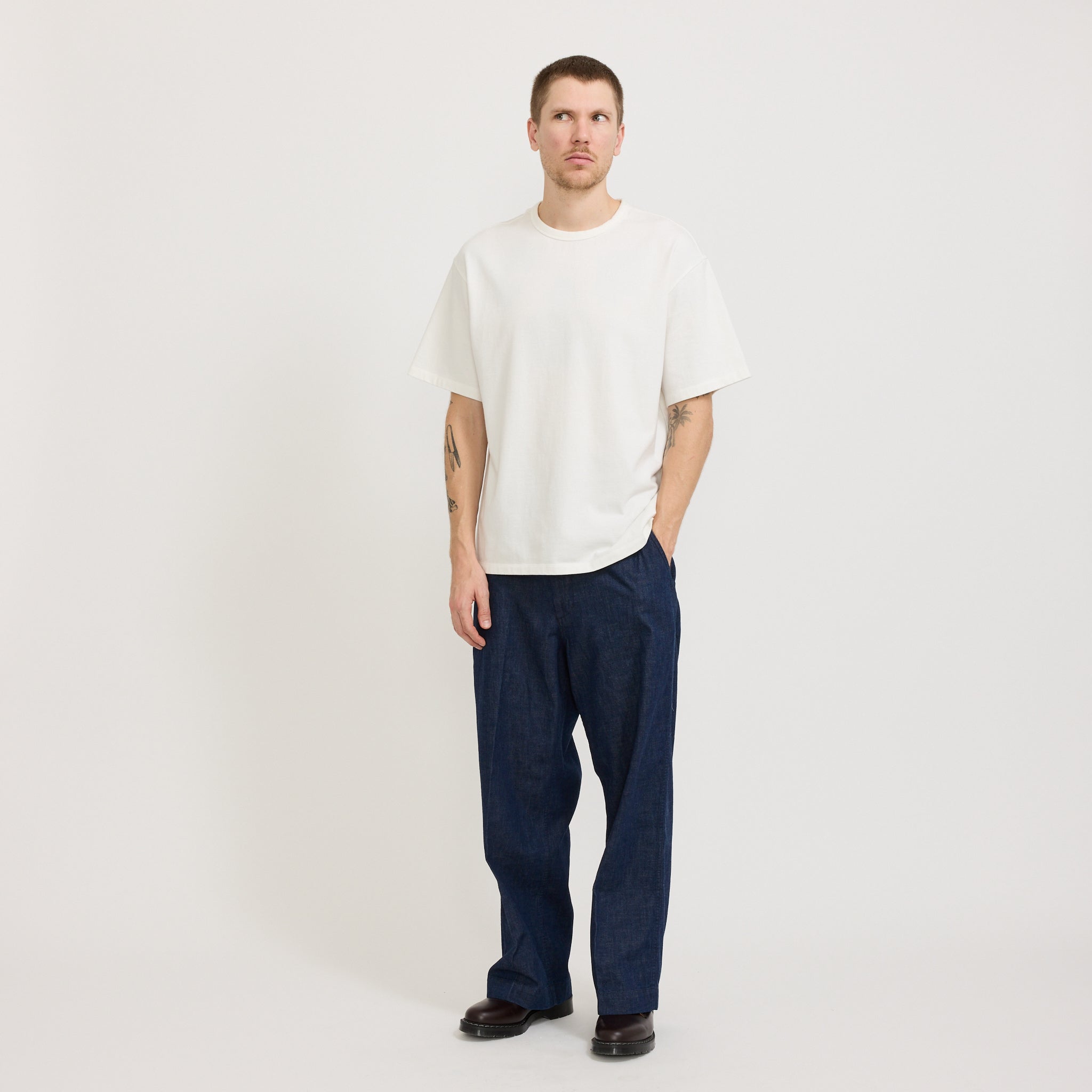 Beams Plus | MIL Trousers Denim Indigo | Maplestore